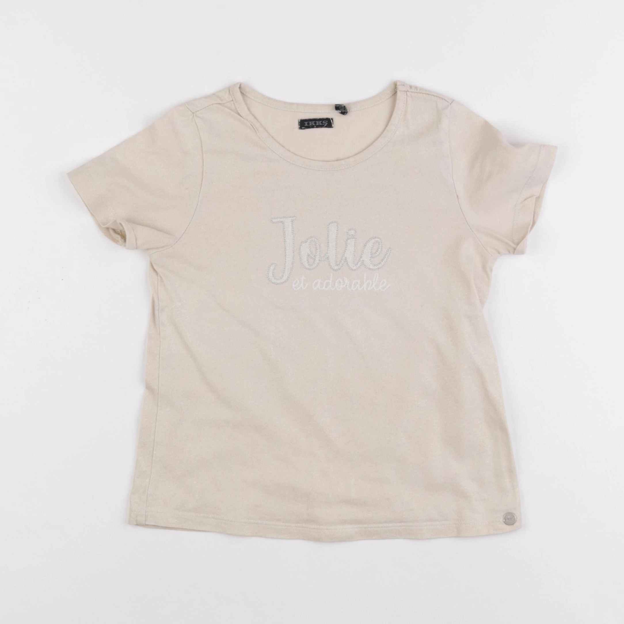 IKKS - tee-shirt beige, or - 8 ans