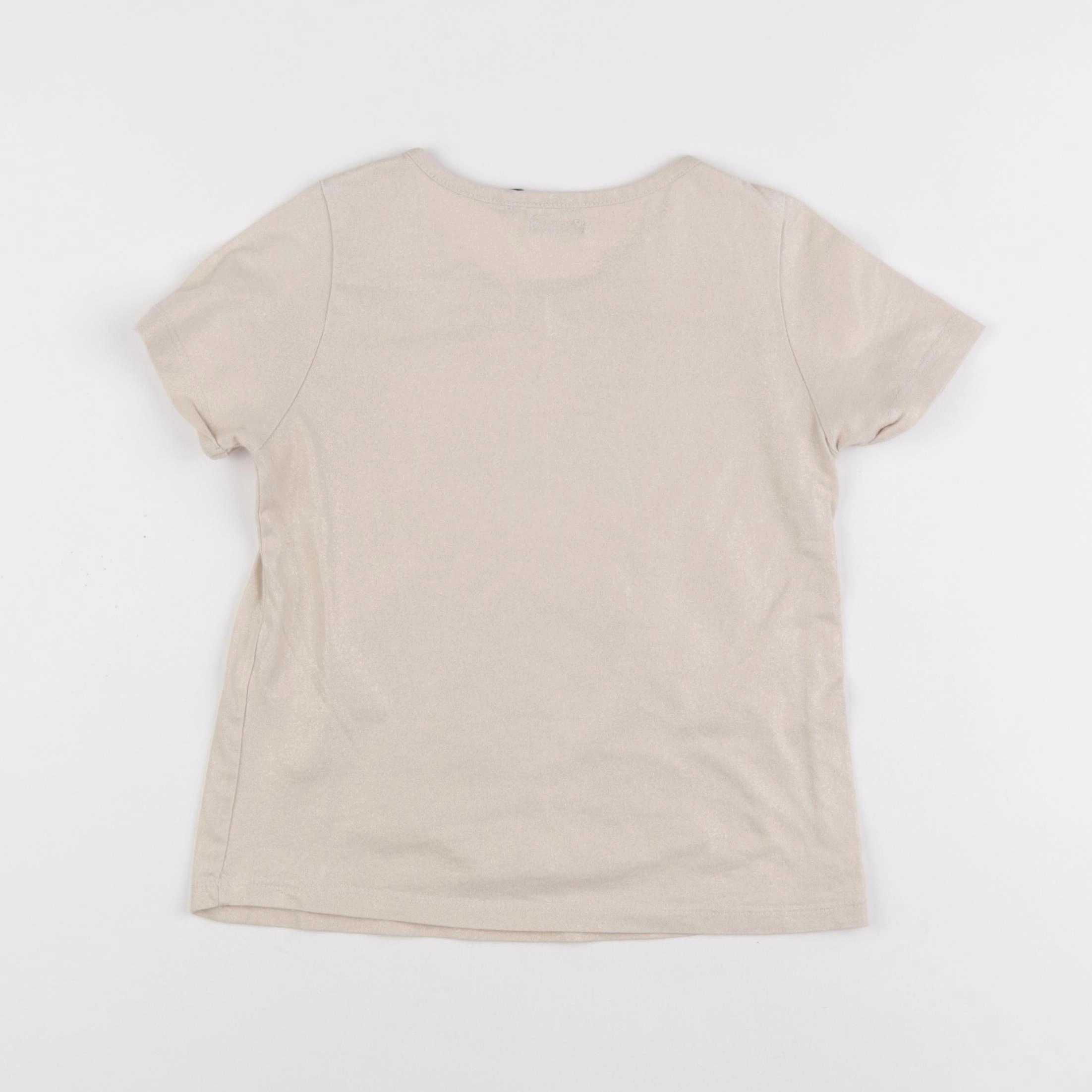 IKKS - tee-shirt beige, or - 8 ans