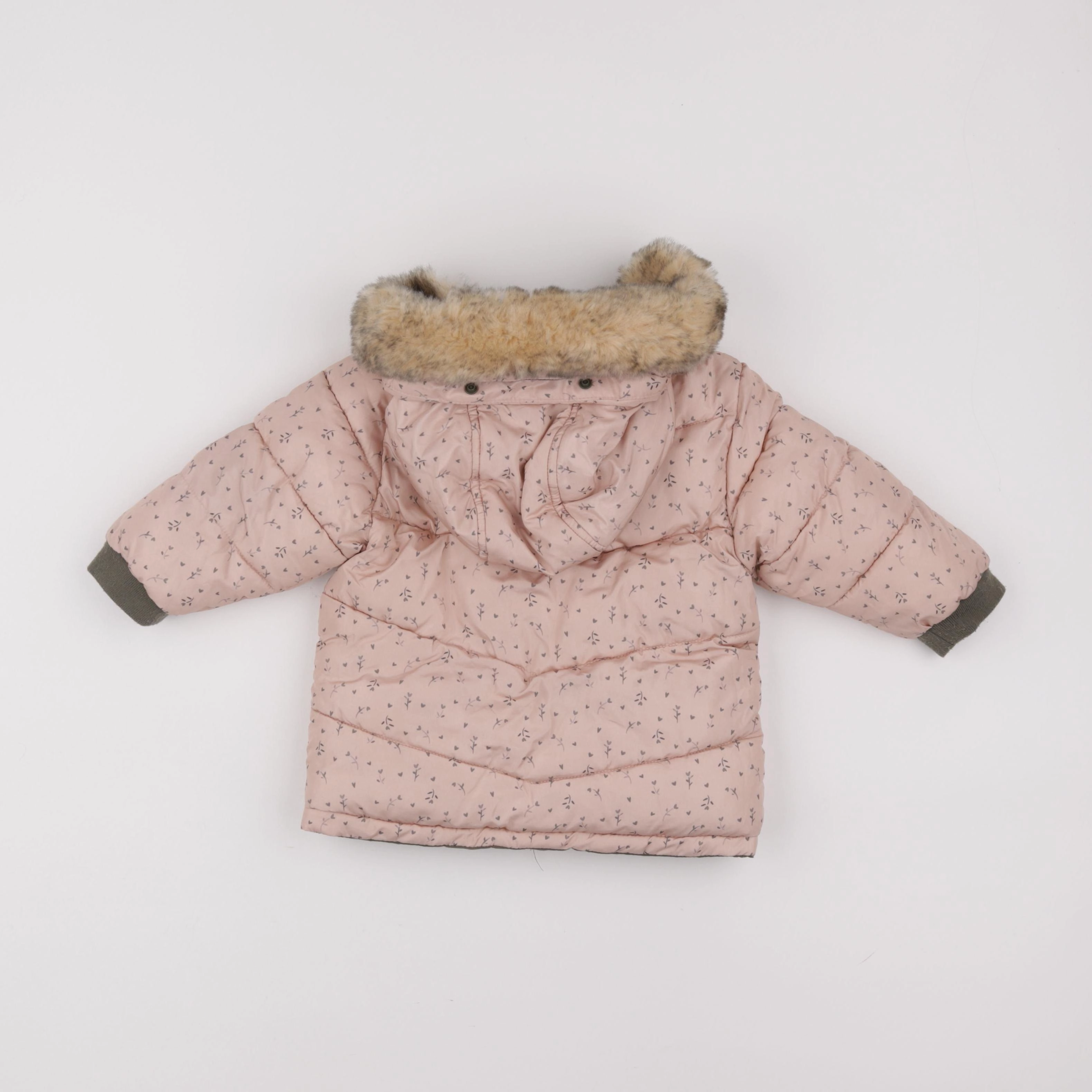 Vertbaudet - doudoune réversible rose - 18 mois