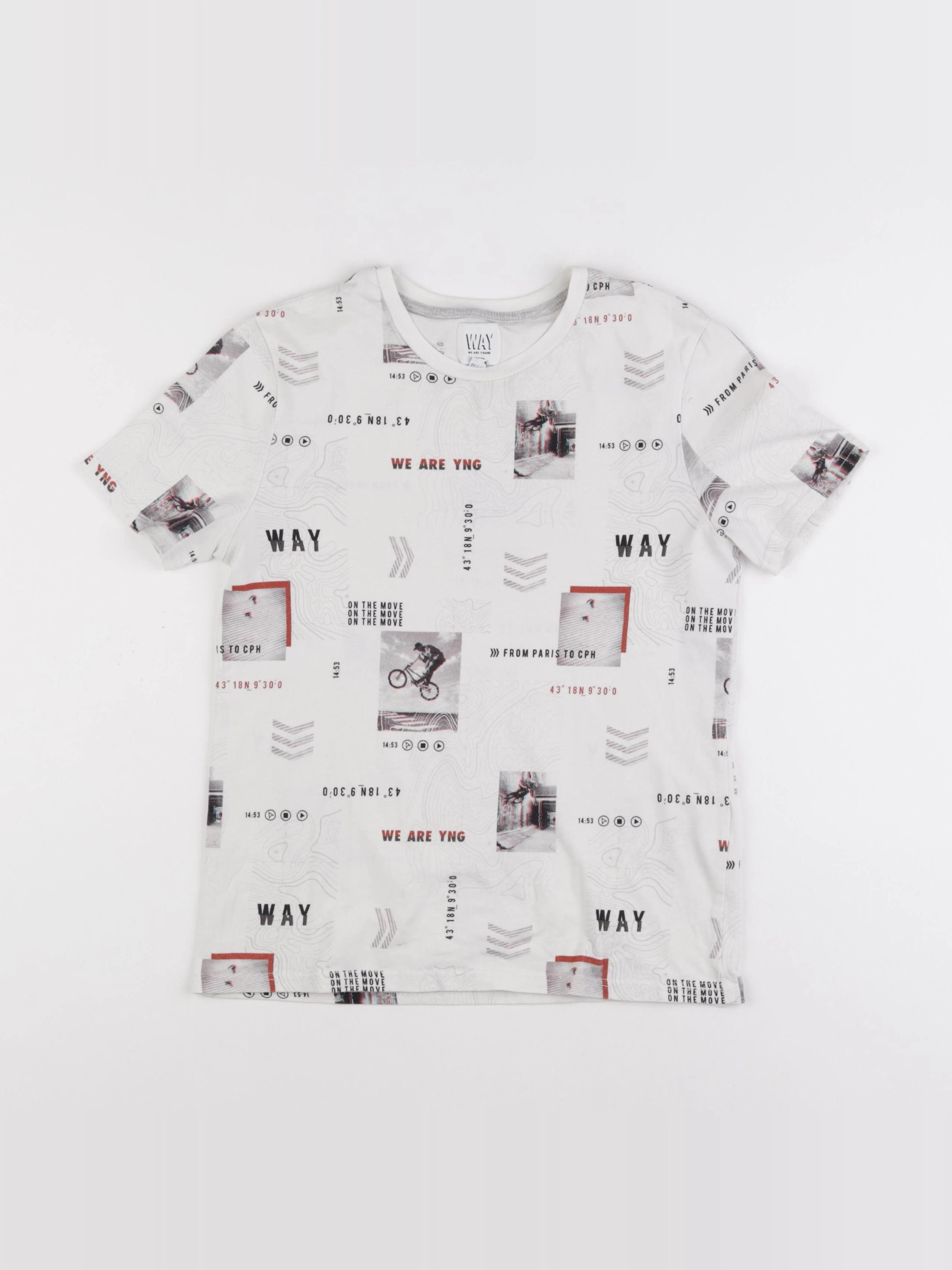 IKKS - tee-shirt blanc - 12 ans