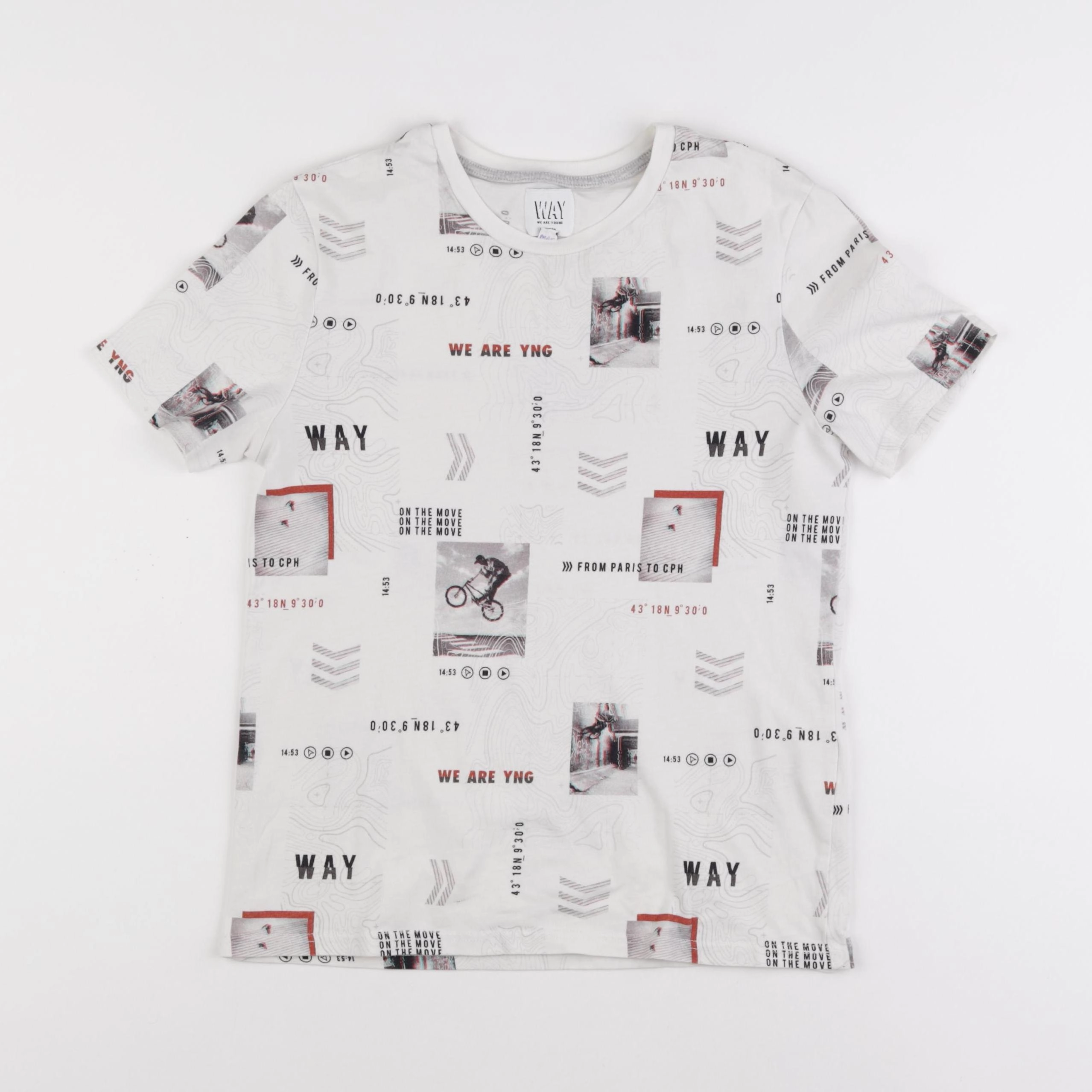 IKKS - tee-shirt blanc - 12 ans