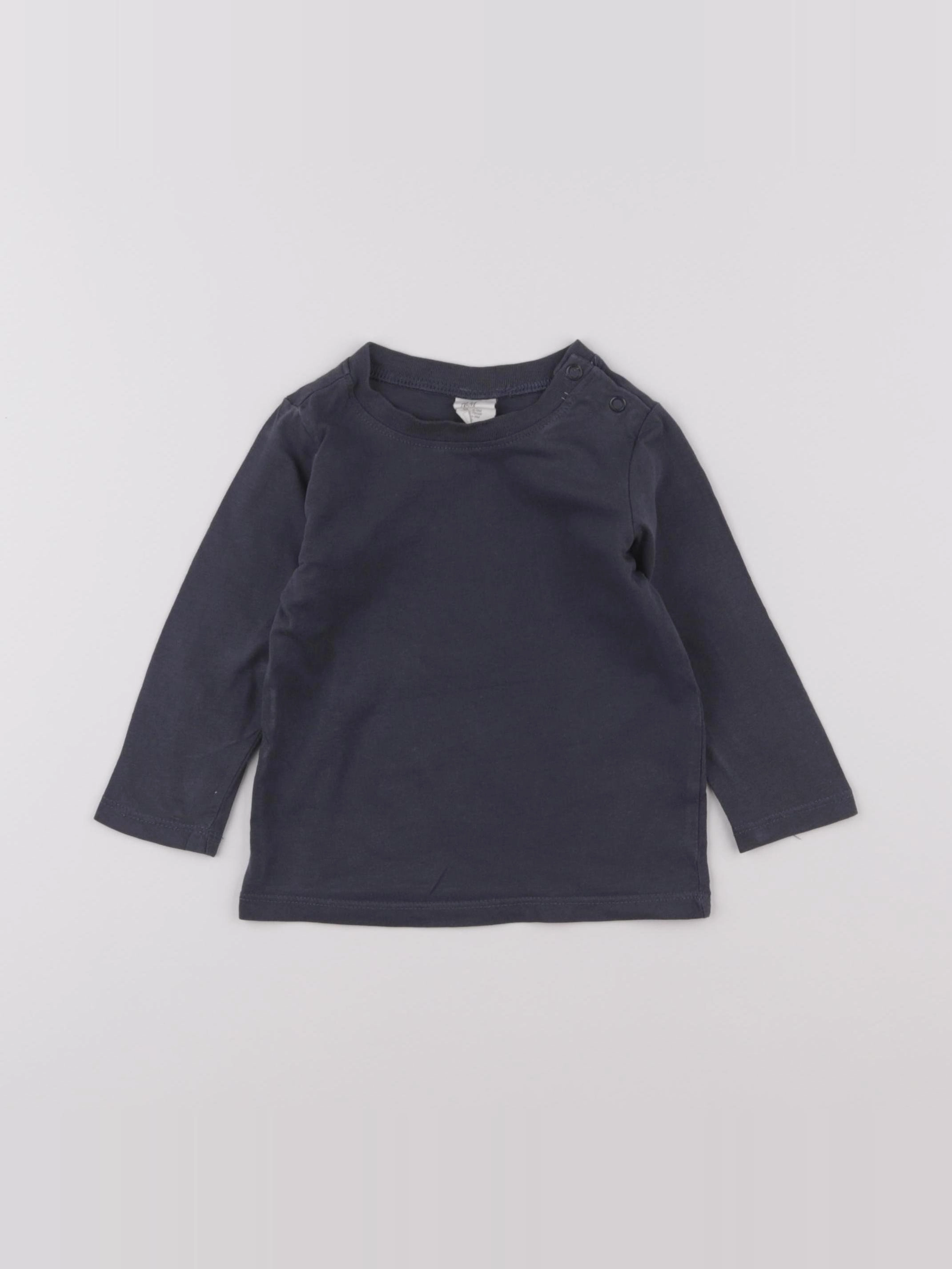 H&M - tee-shirt gris - 6/9 mois