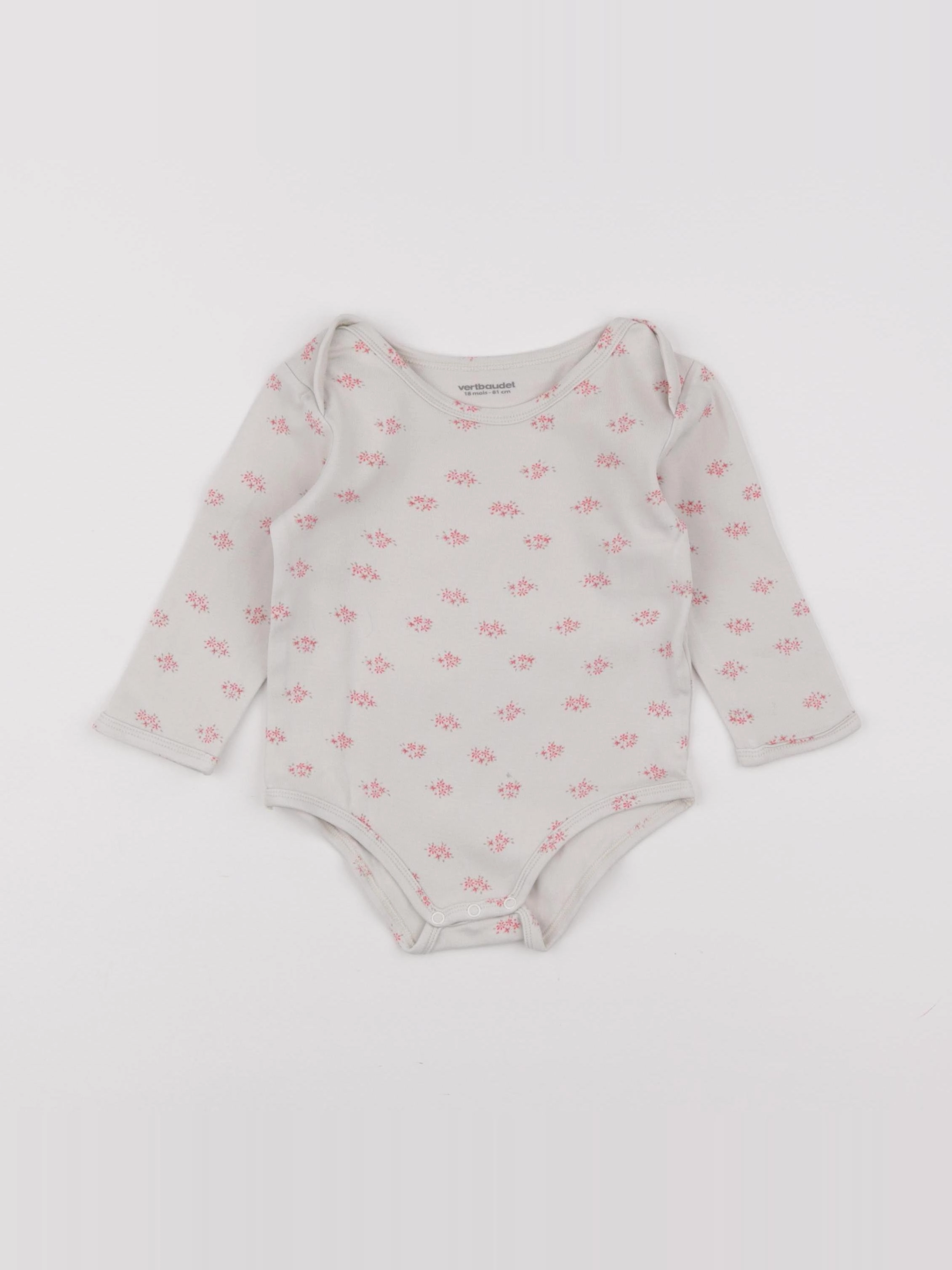 Vertbaudet - body beige - 18 mois