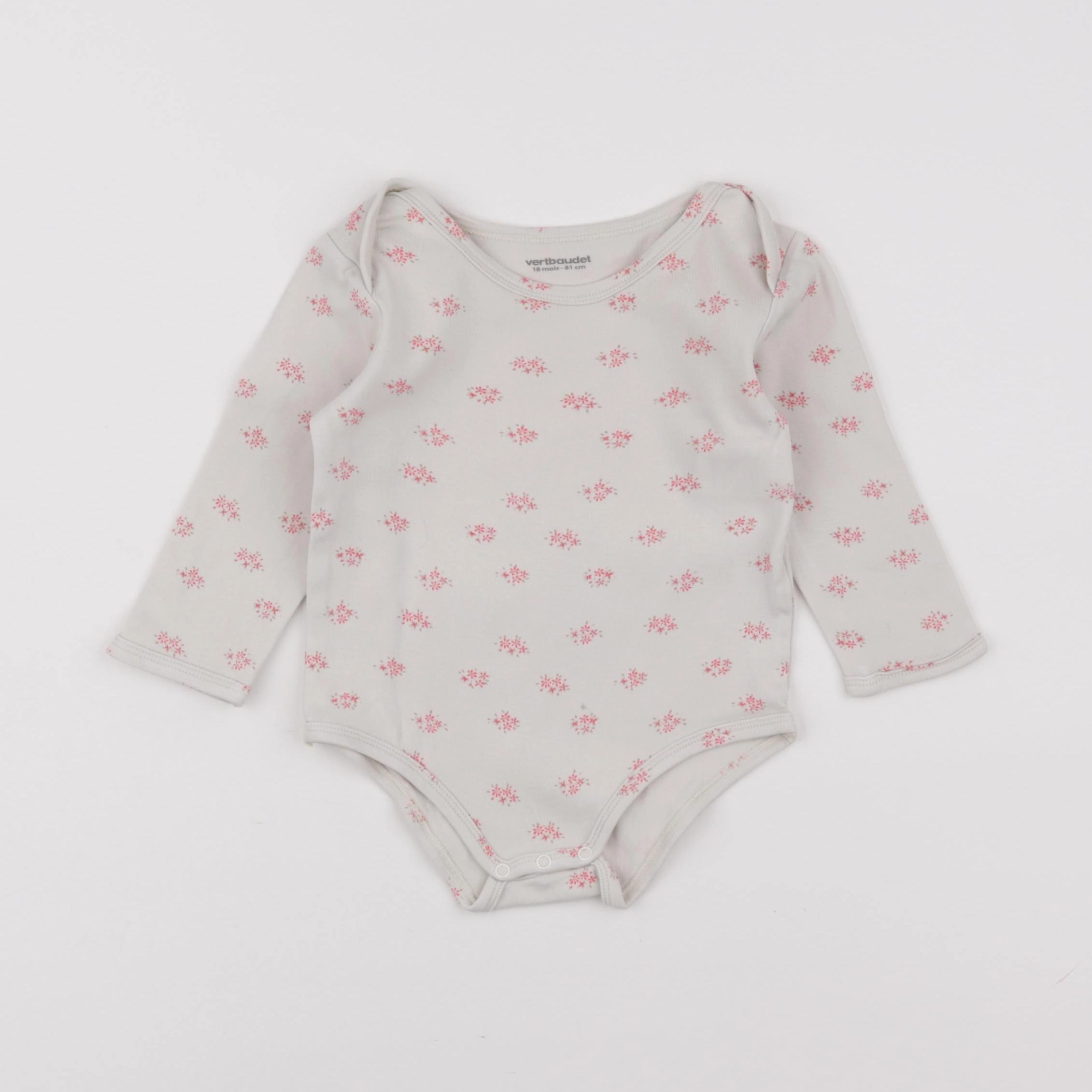 Vertbaudet - body beige - 18 mois