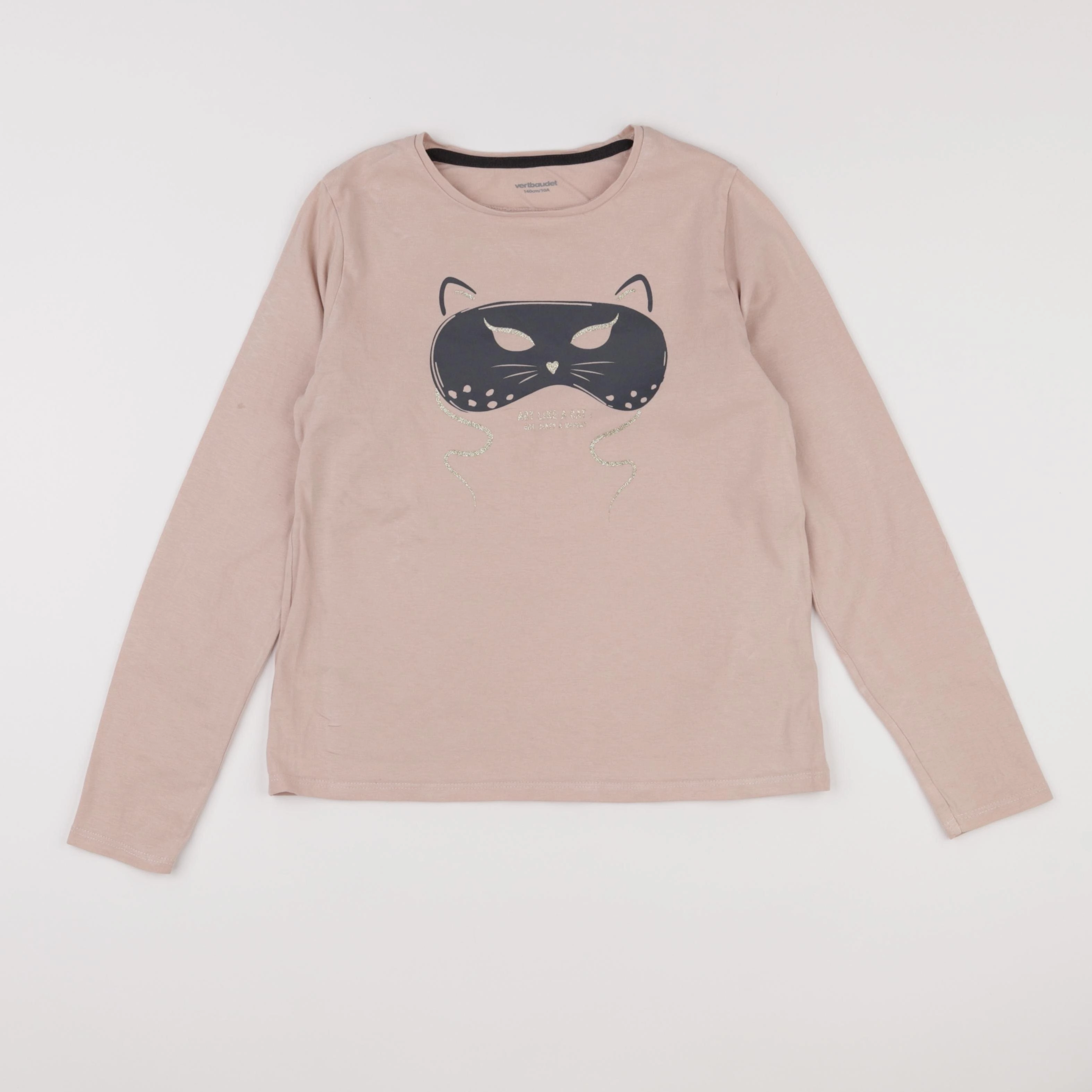 Vertbaudet - tee-shirt rose - 10 ans