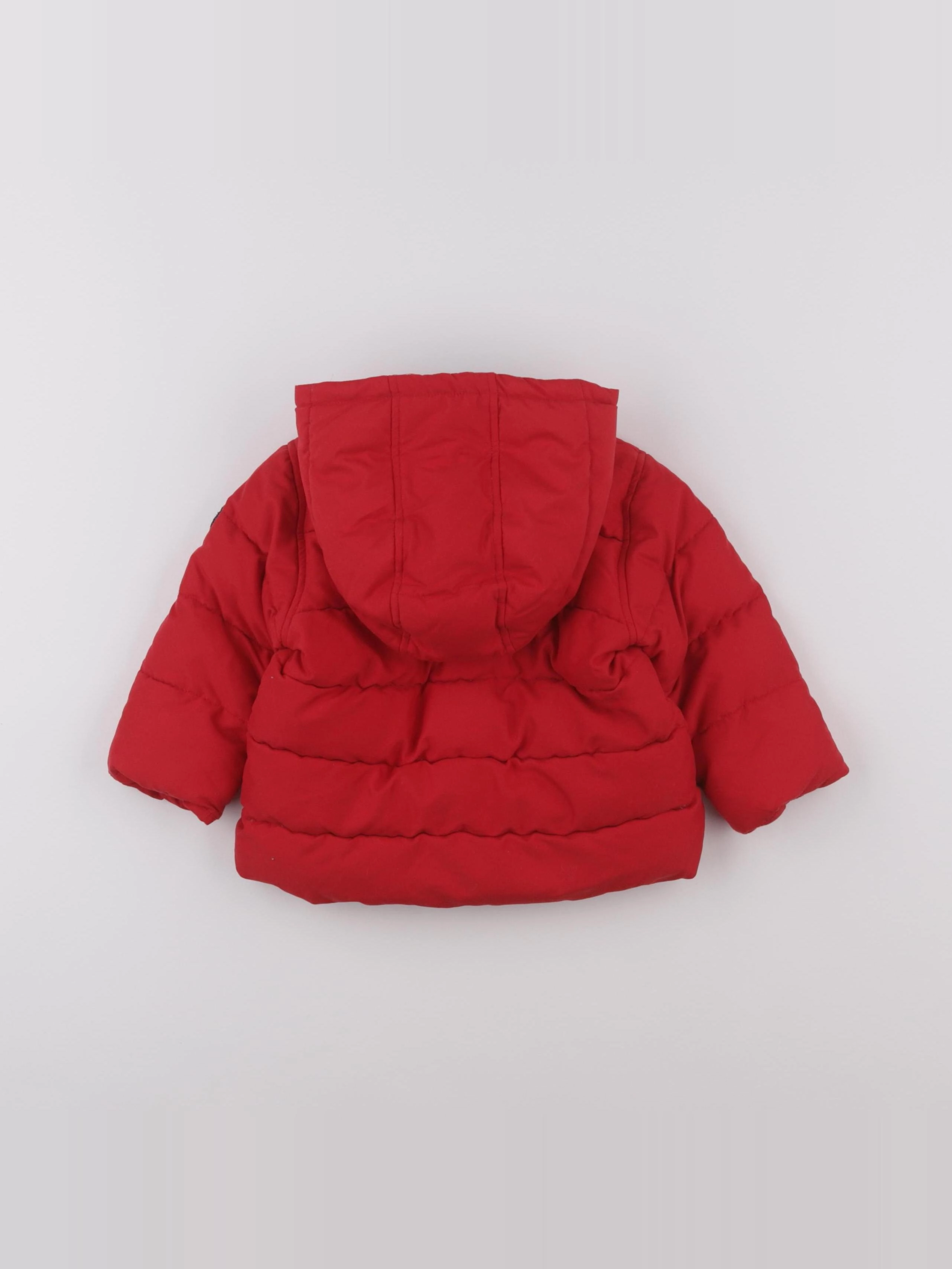 Petit Bateau - doudoune rouge - 12 mois