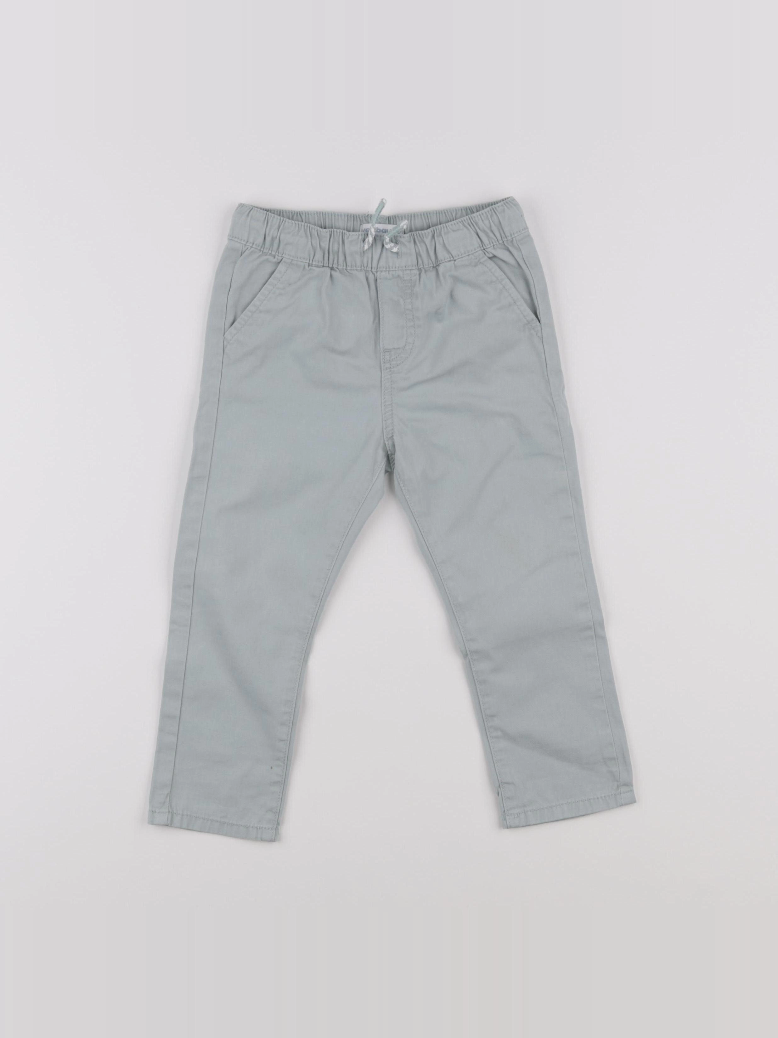 Vertbaudet - pantalon vert - 24 mois