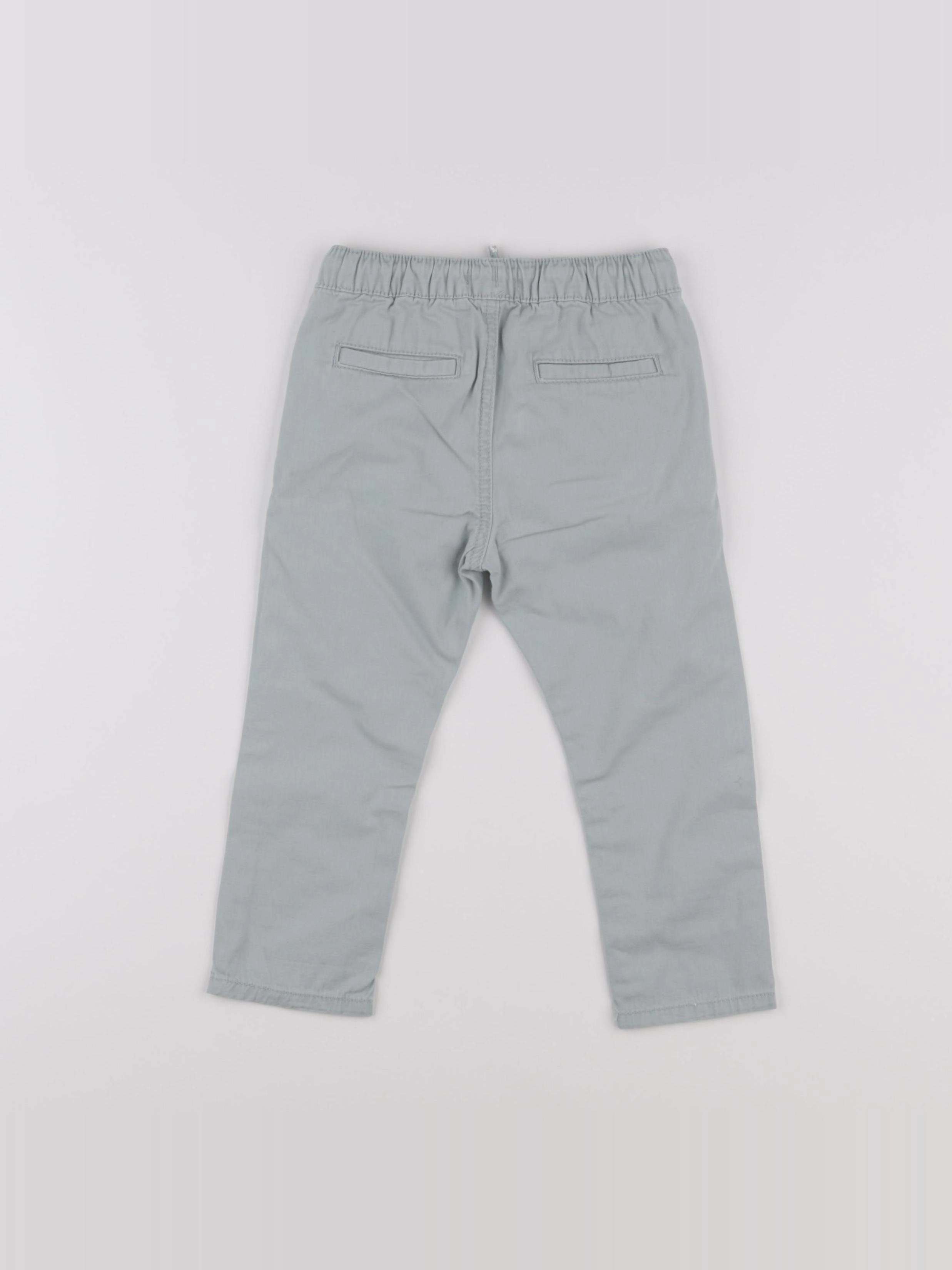 Vertbaudet - pantalon vert - 24 mois