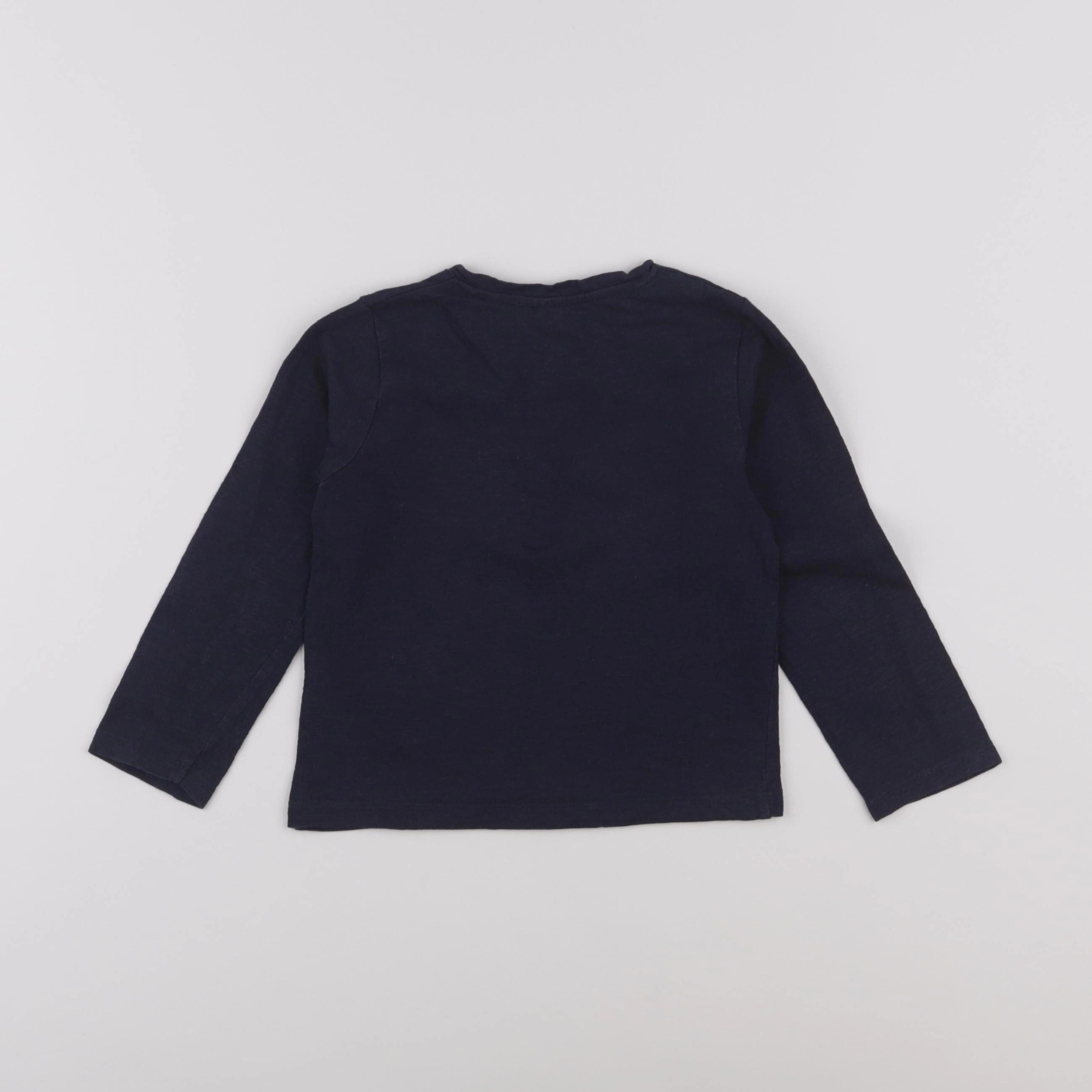 Vertbaudet - tee-shirt bleu - 2 ans