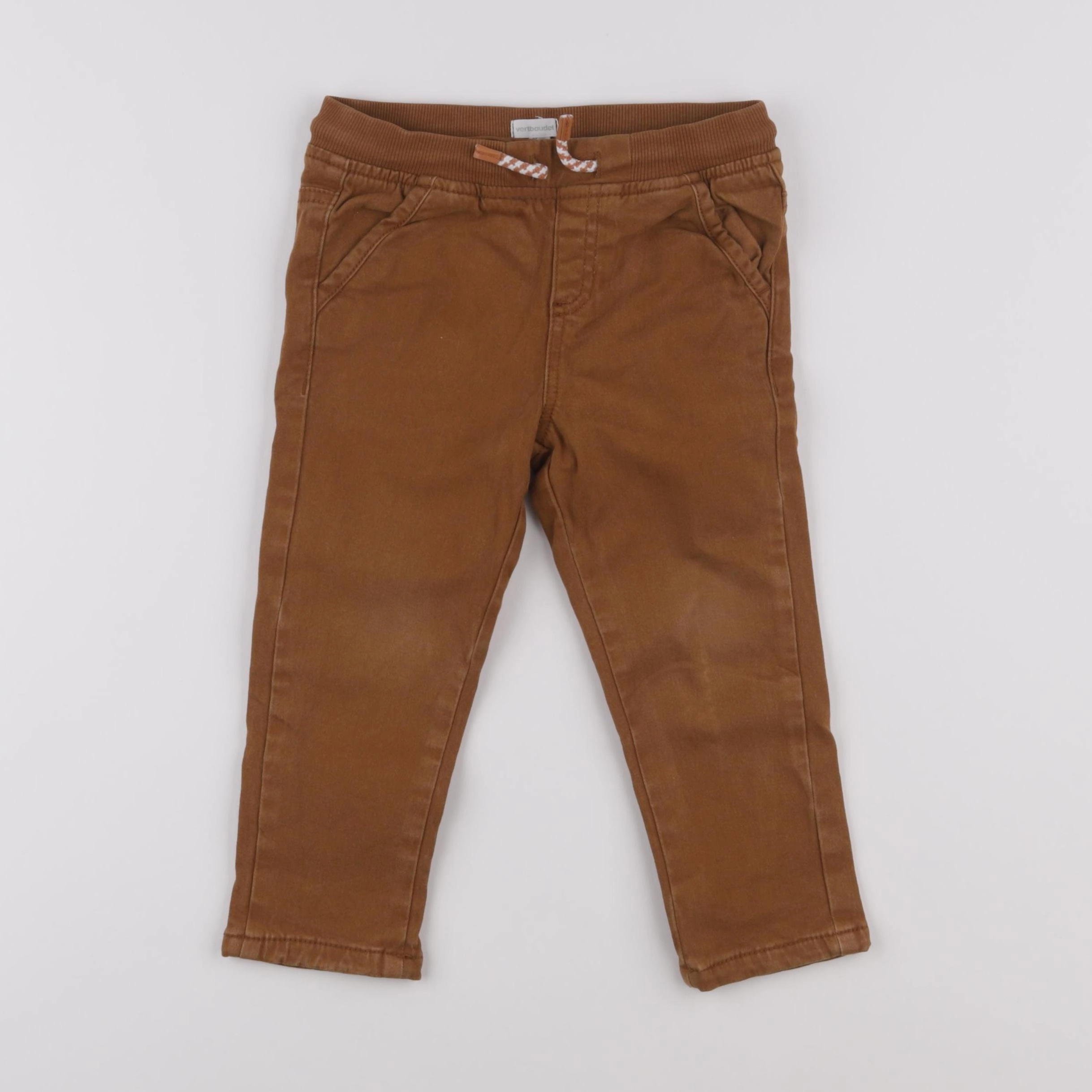 Vertbaudet - pantalon marron - 36 mois