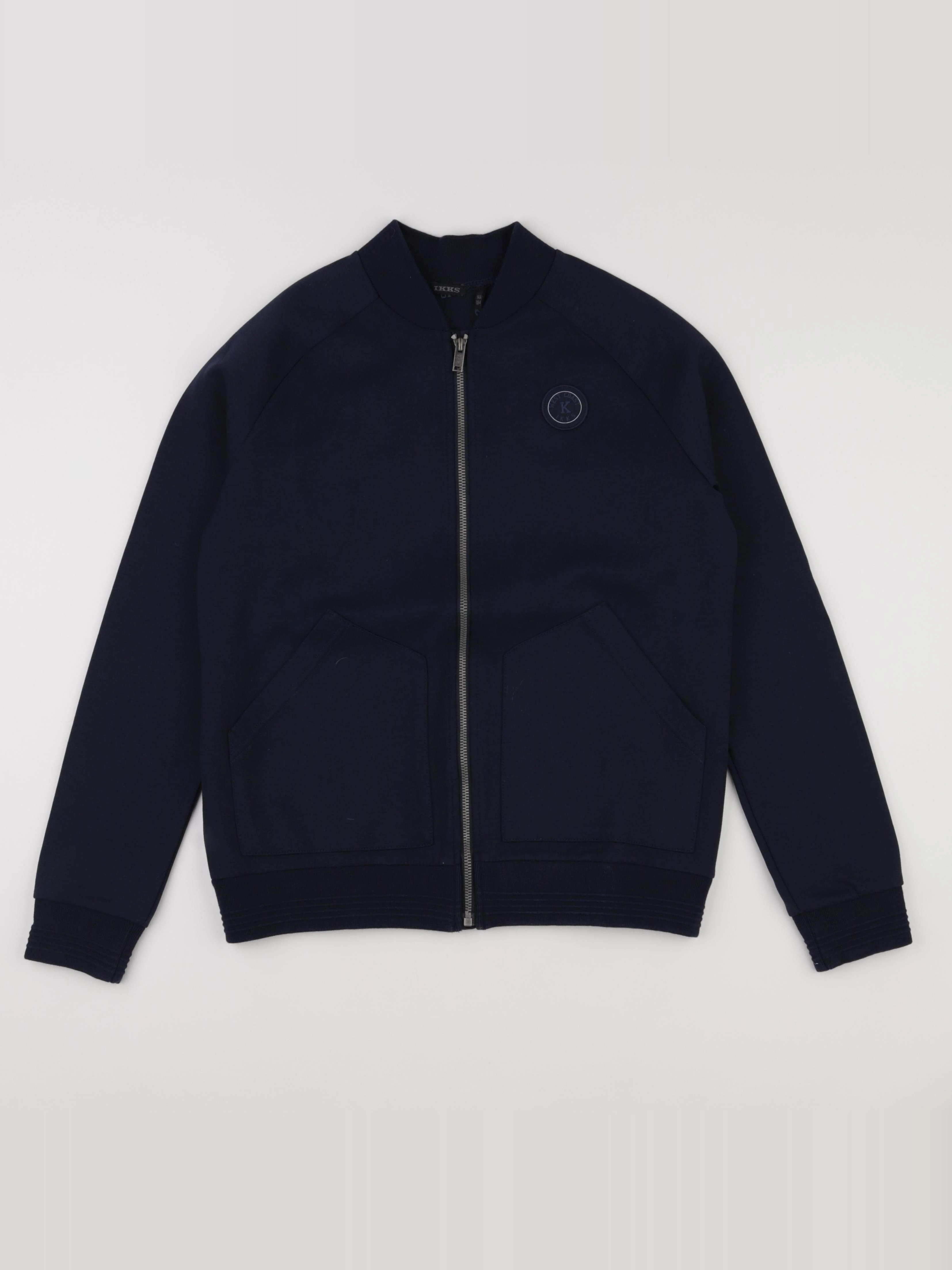 IKKS - sweat imprimé au dos bleu - 14 ans