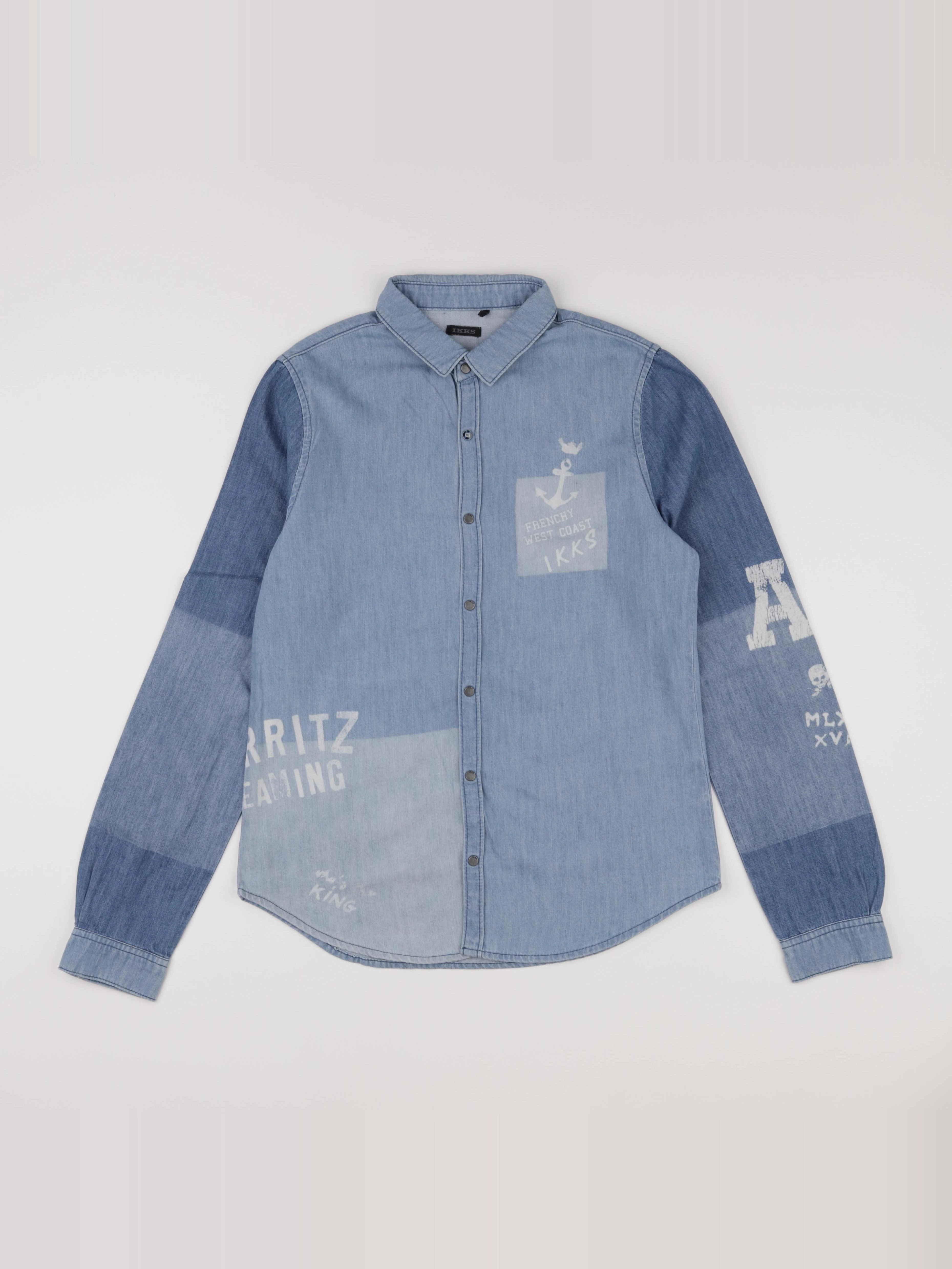 IKKS - chemise bleu - 14 ans
