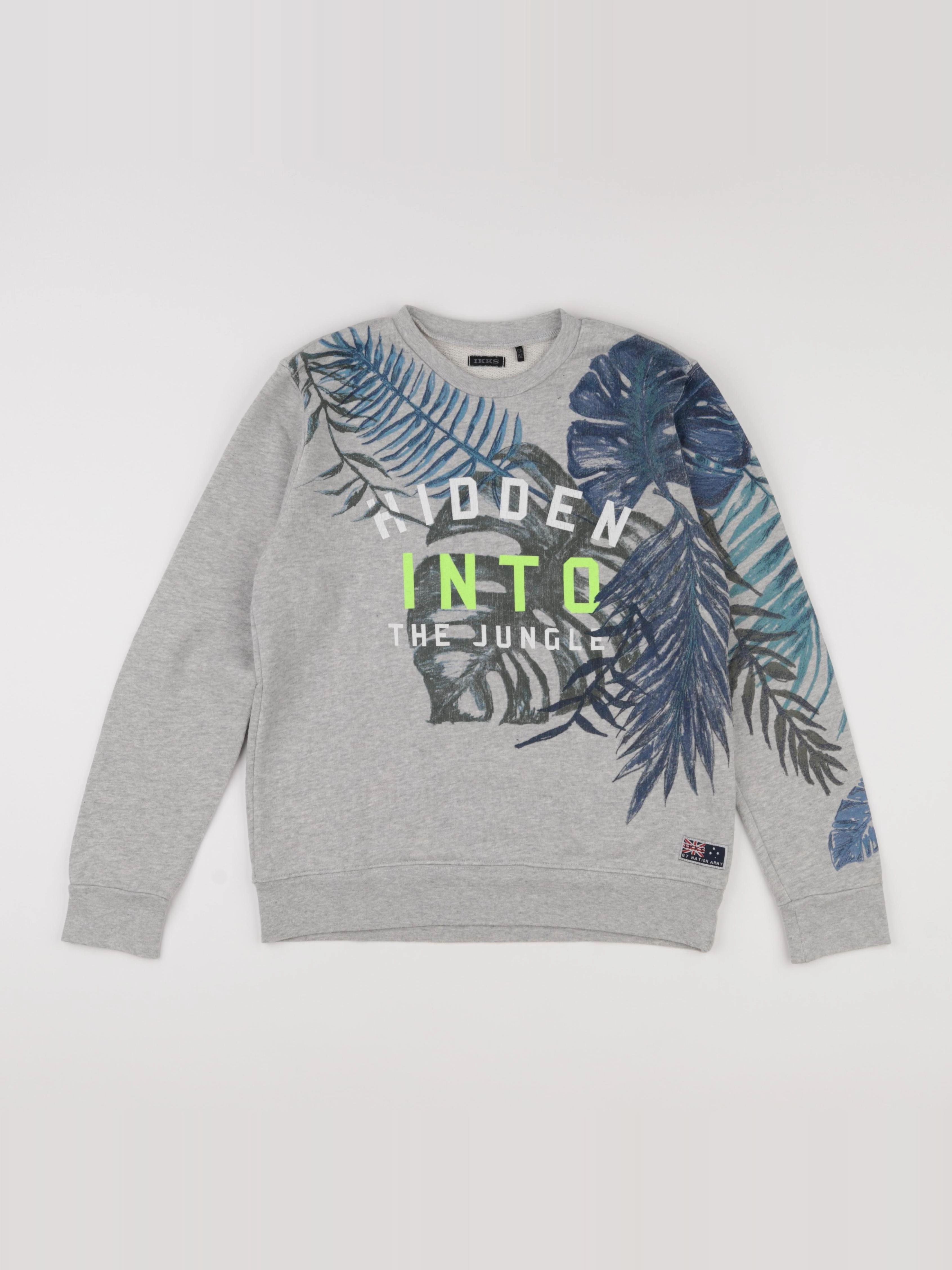 IKKS - sweat gris - 12 ans