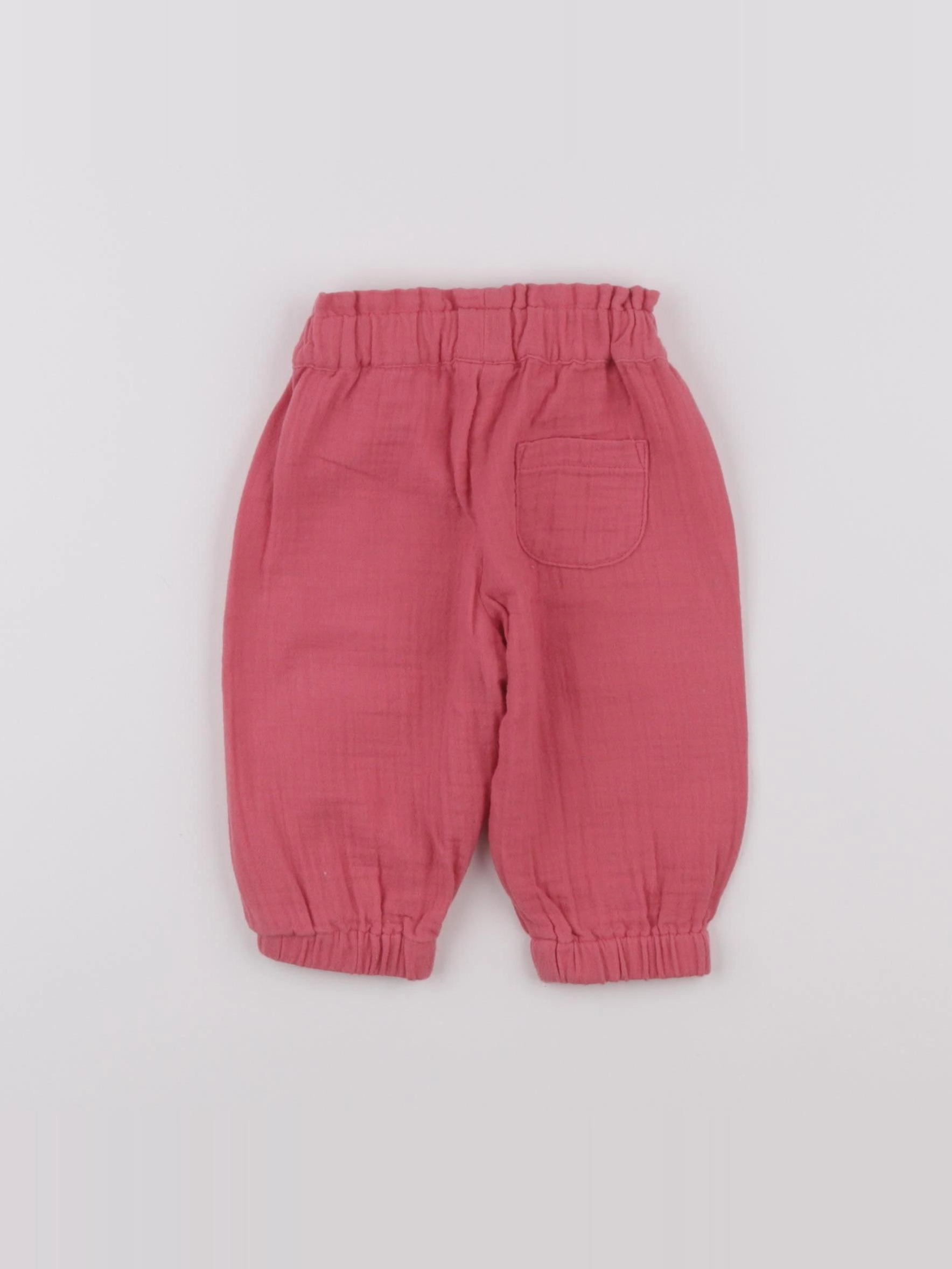 Bonton - pantalon rose - 6 mois