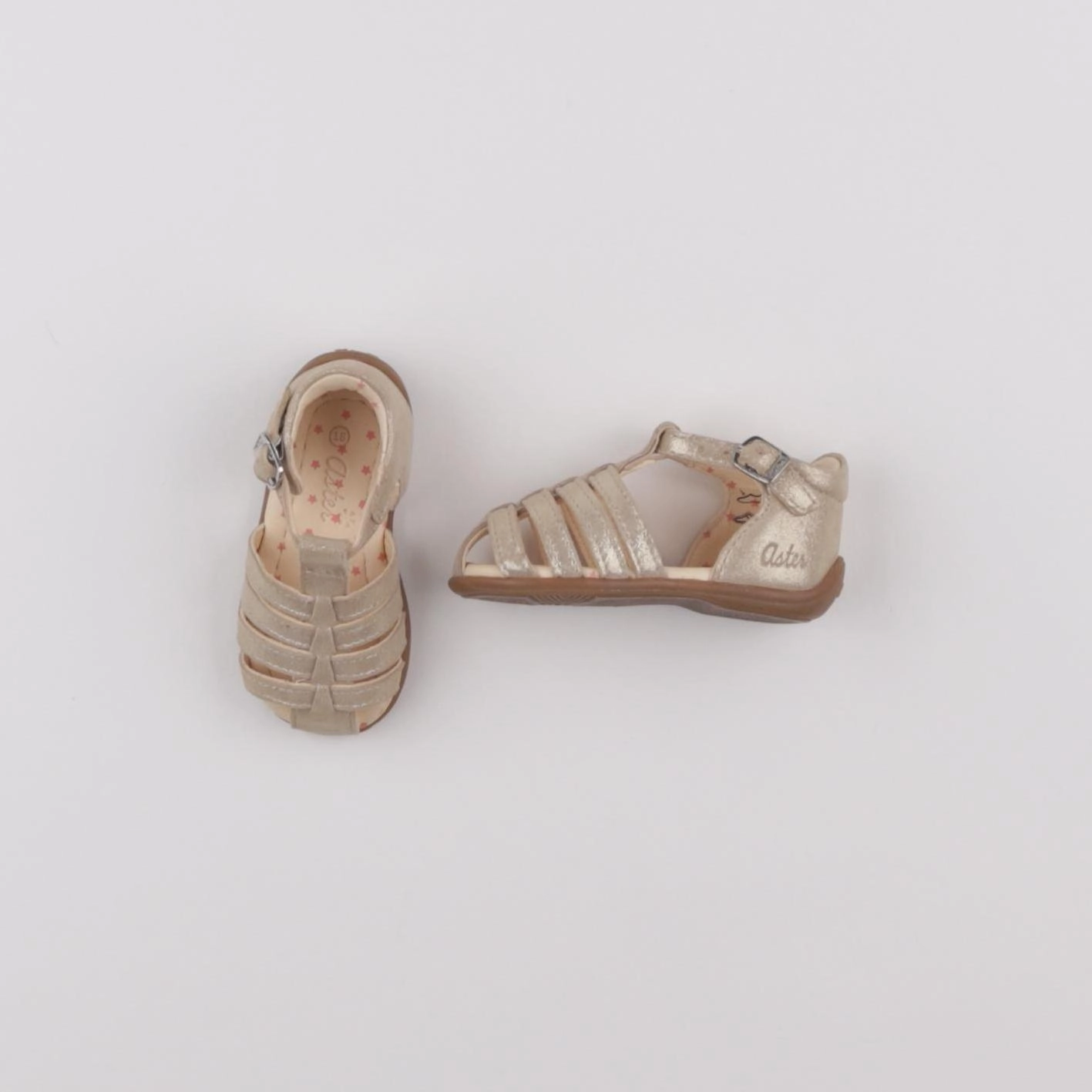 Aster - sandales or - pointure 18