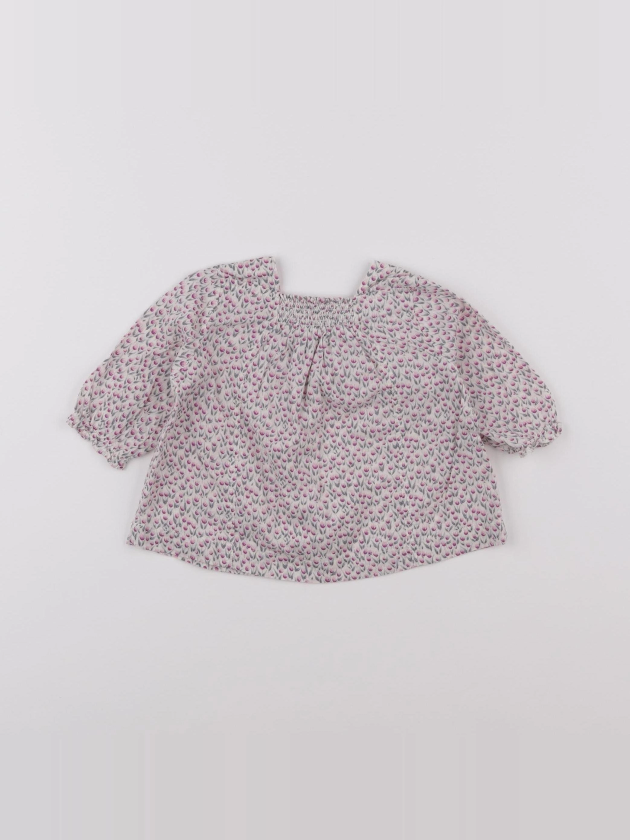 IKKS - robe blanc, rose - 3 mois