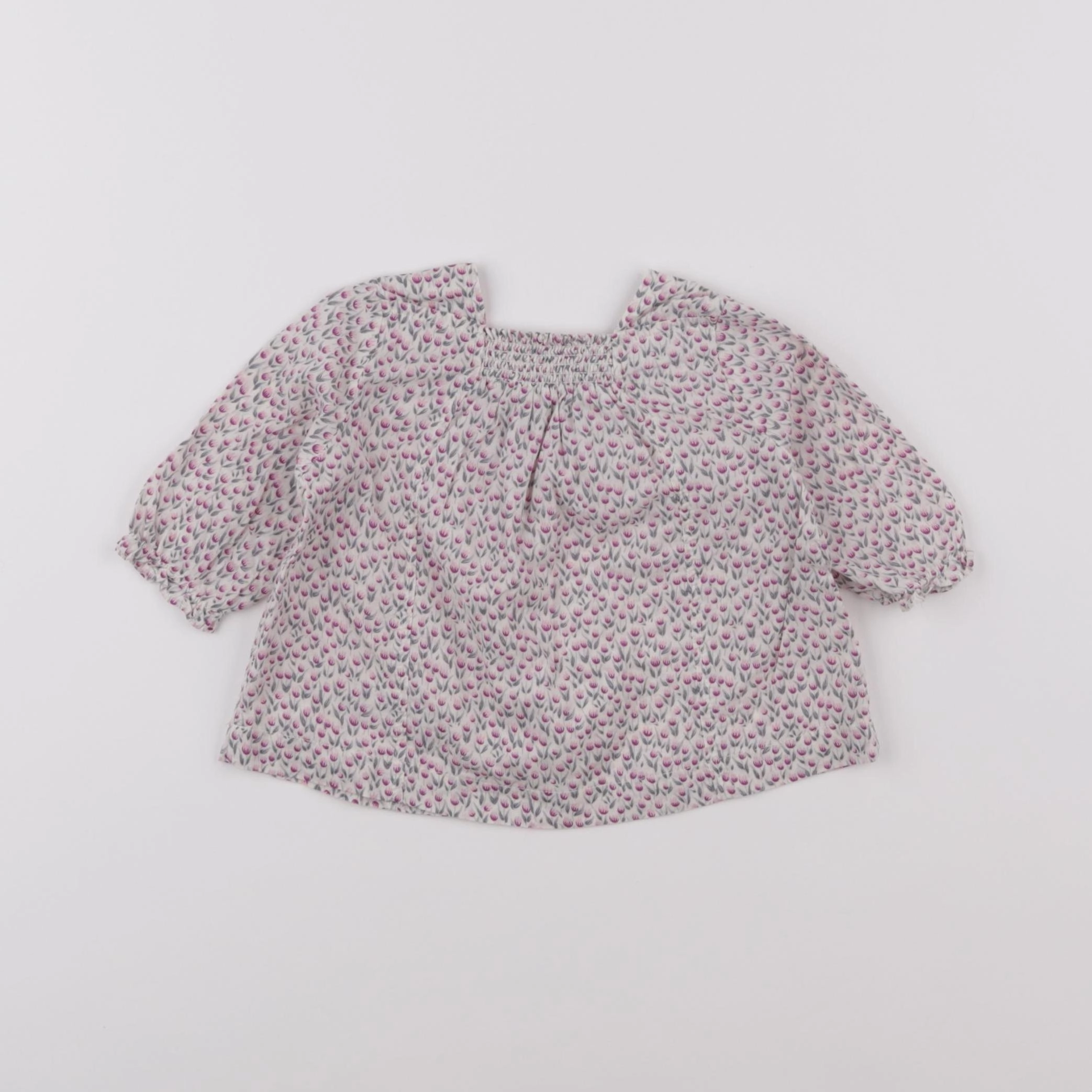 IKKS - robe blanc, rose - 3 mois