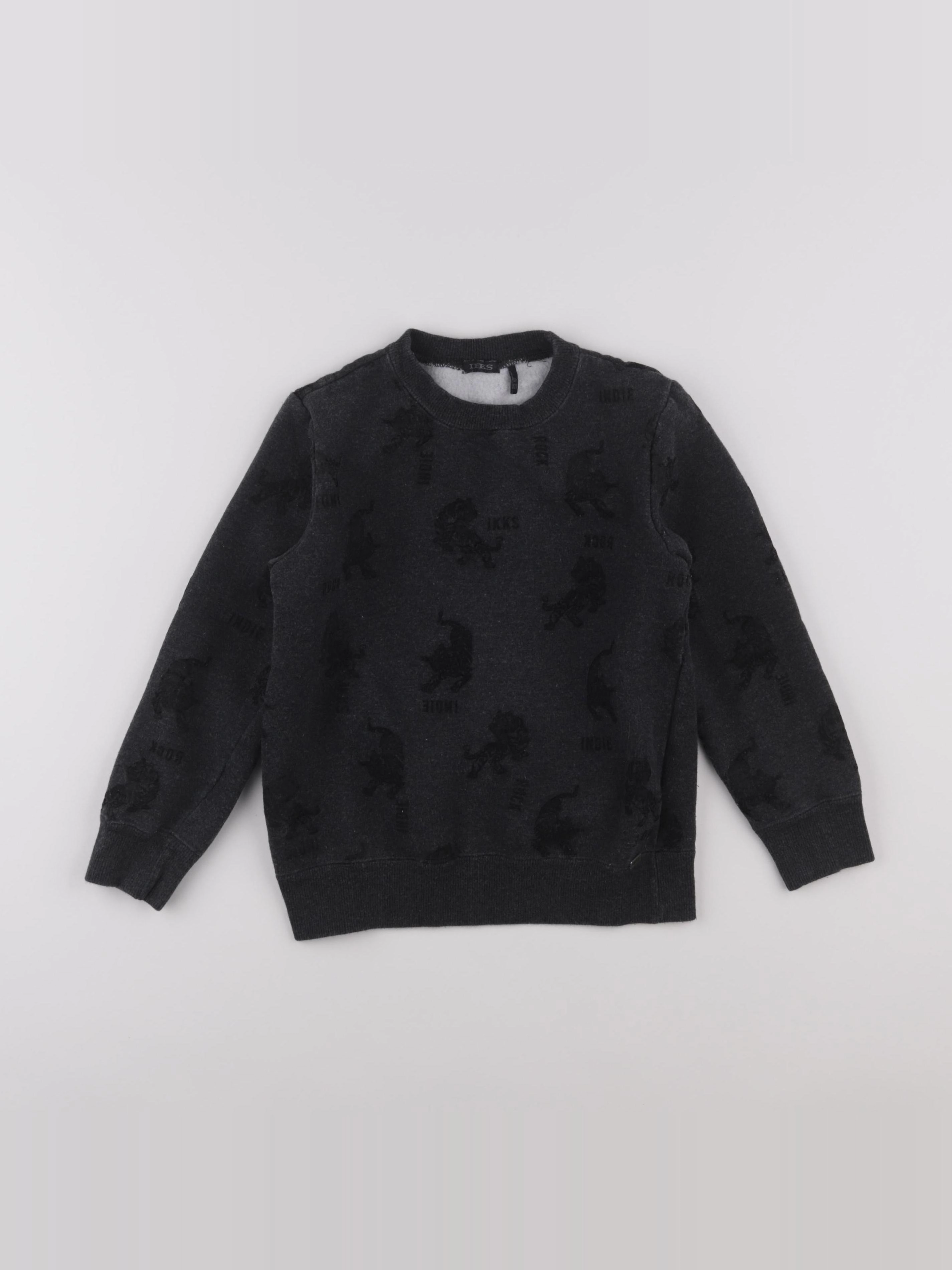 IKKS - sweat gris - 8 ans