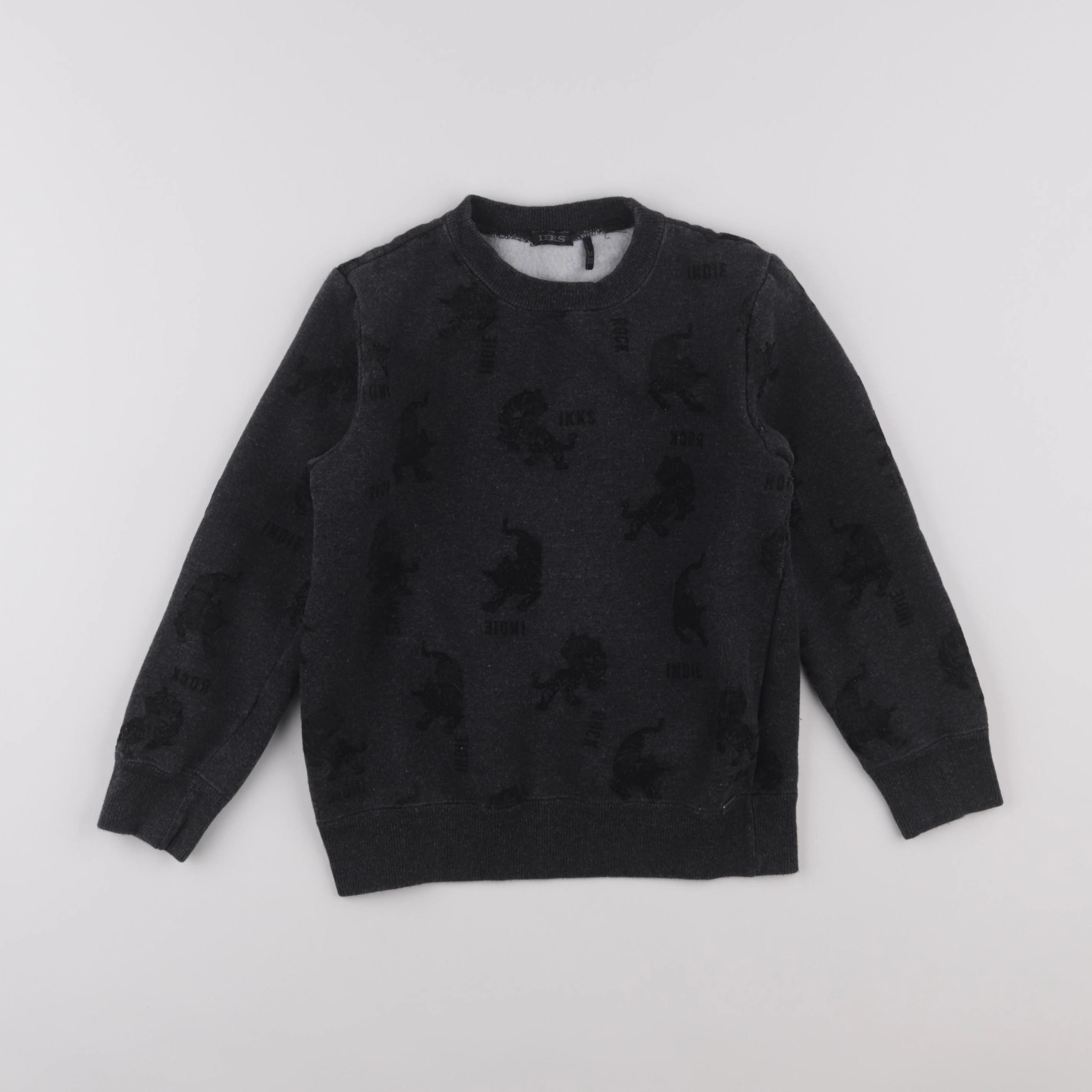 IKKS - sweat gris - 8 ans
