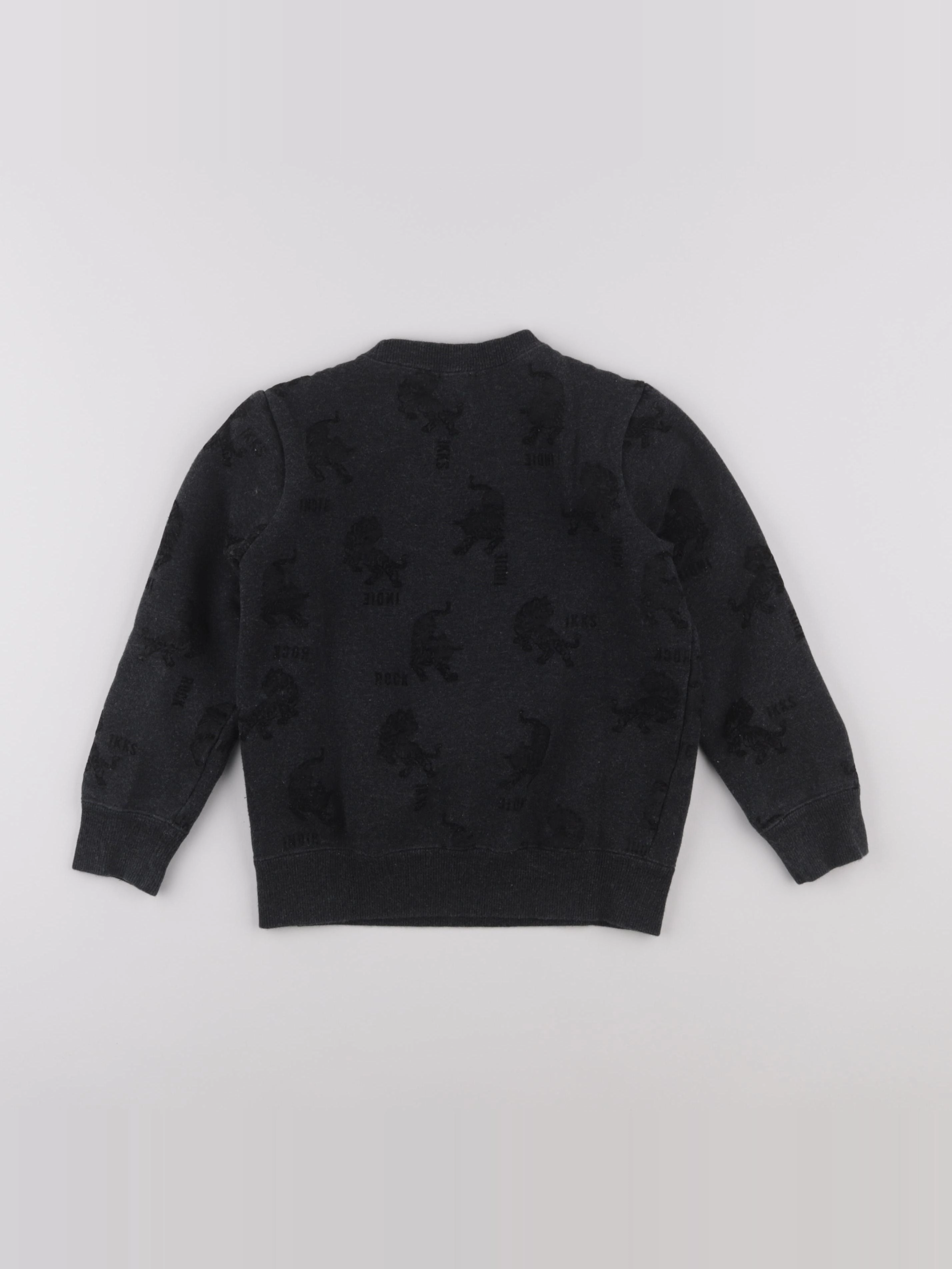 IKKS - sweat gris - 8 ans