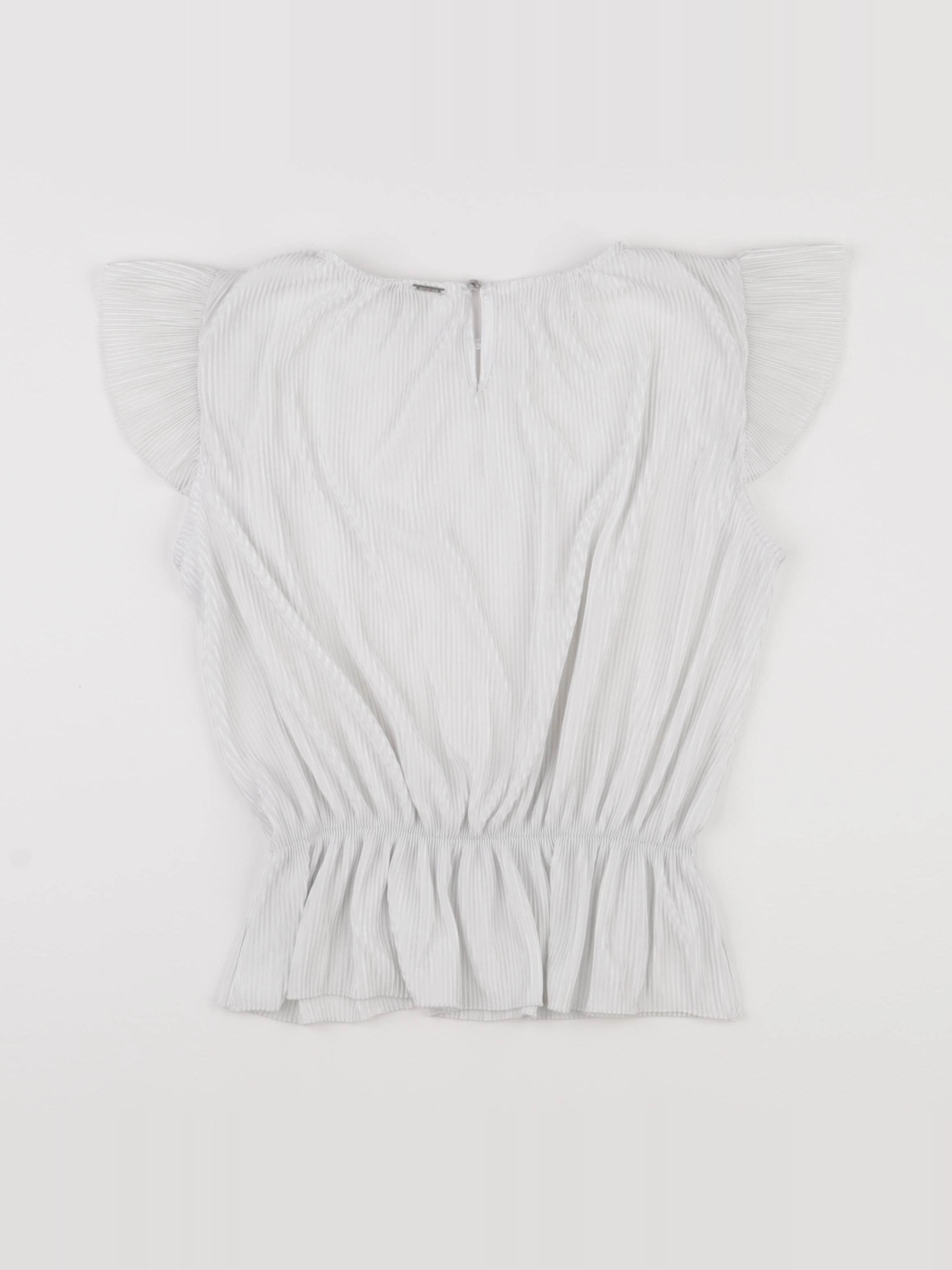 IKKS - blouse blanc, argent - 12 ans