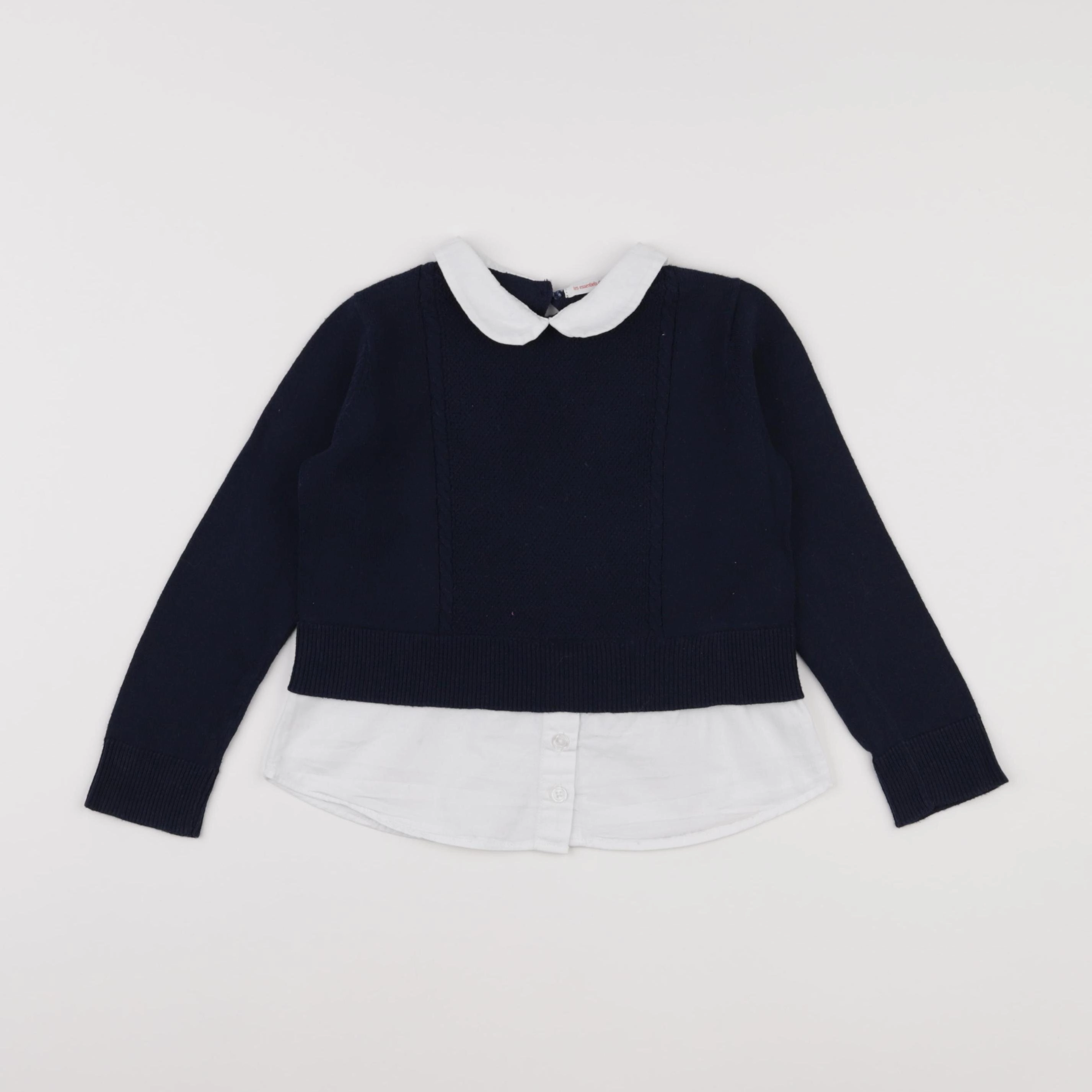 Monoprix - pull bleu - 4 ans