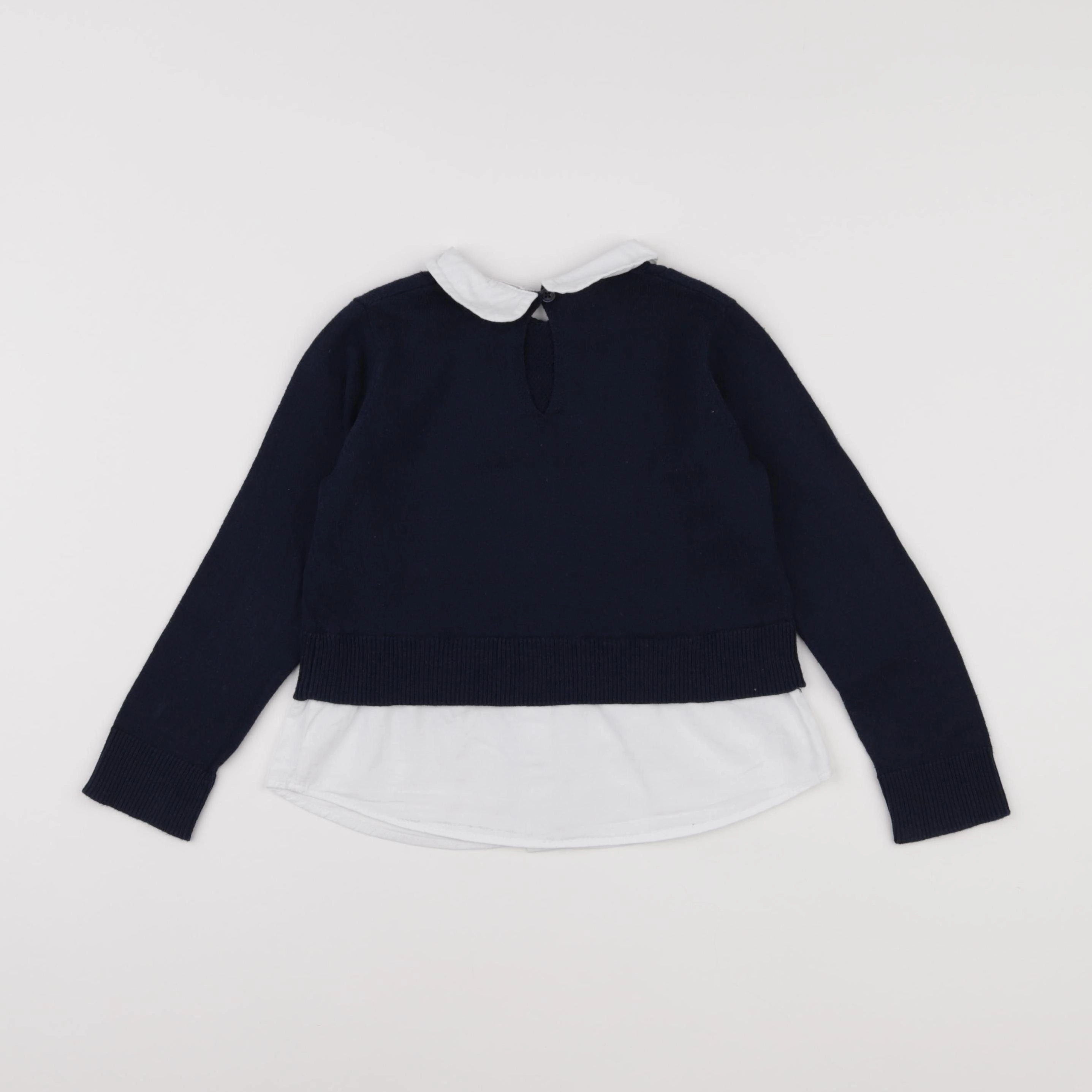 Monoprix - pull bleu - 4 ans