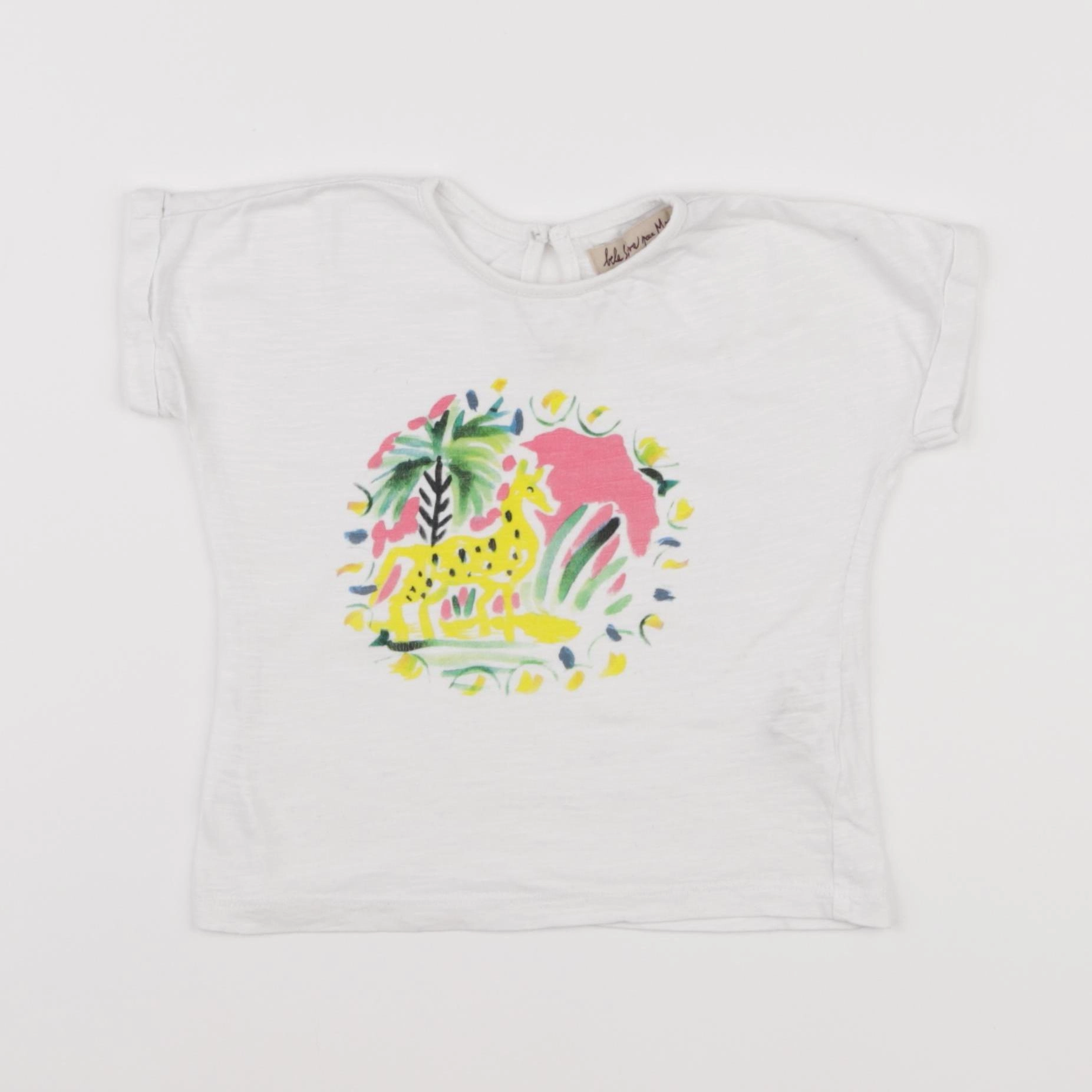 Monoprix - tee-shirt blanc - 12/18 mois
