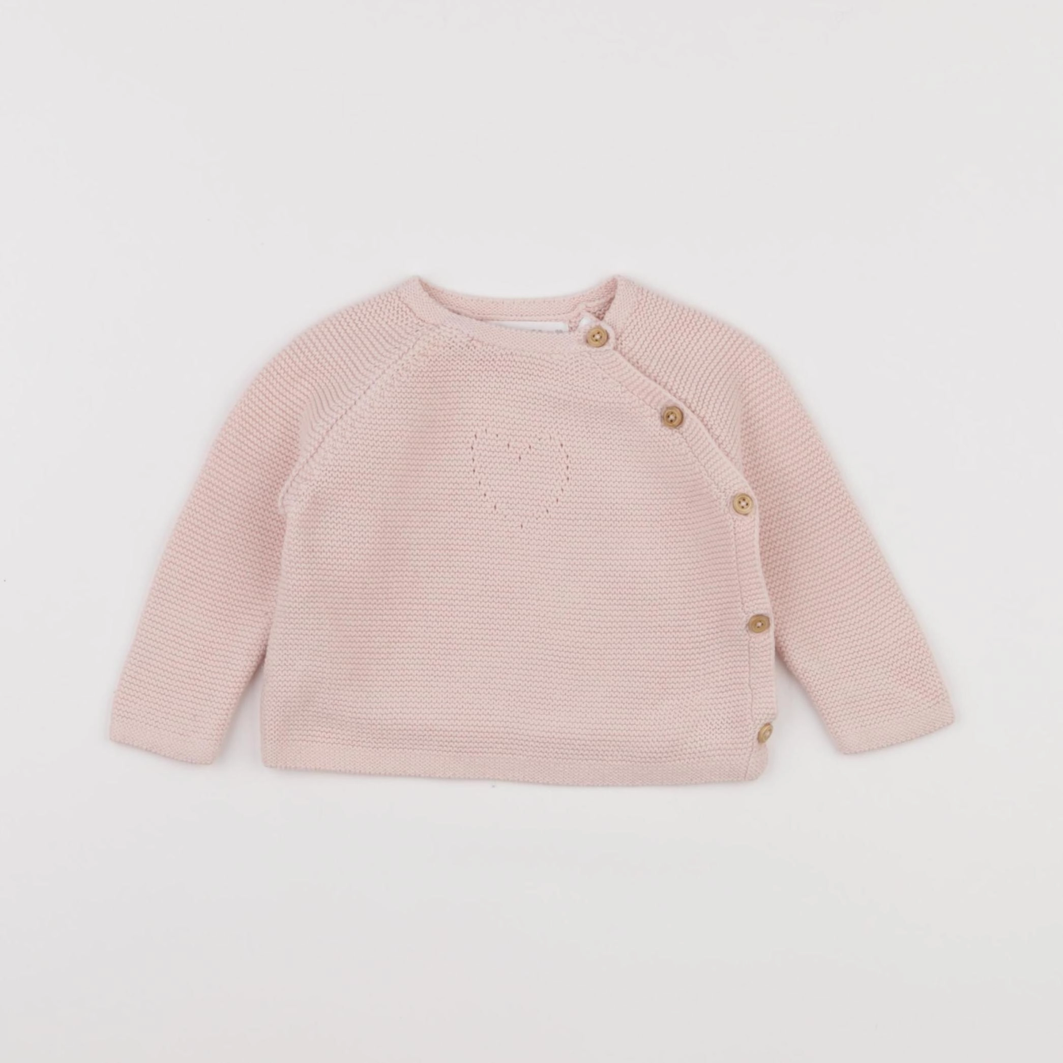 Zara - gilet rose - 3/6 mois