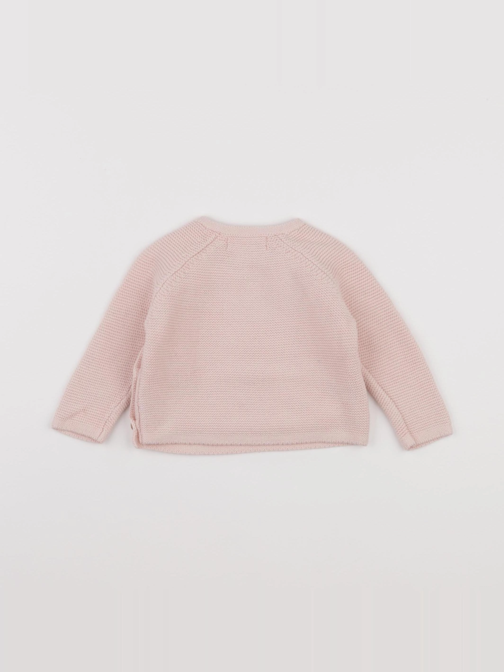Zara - gilet rose - 3/6 mois