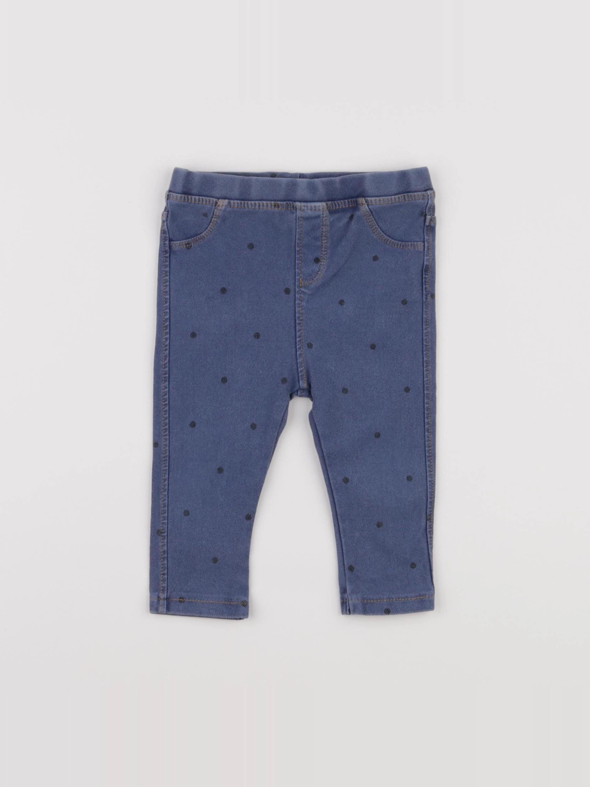 Zara - jegging bleu - 6/9 mois