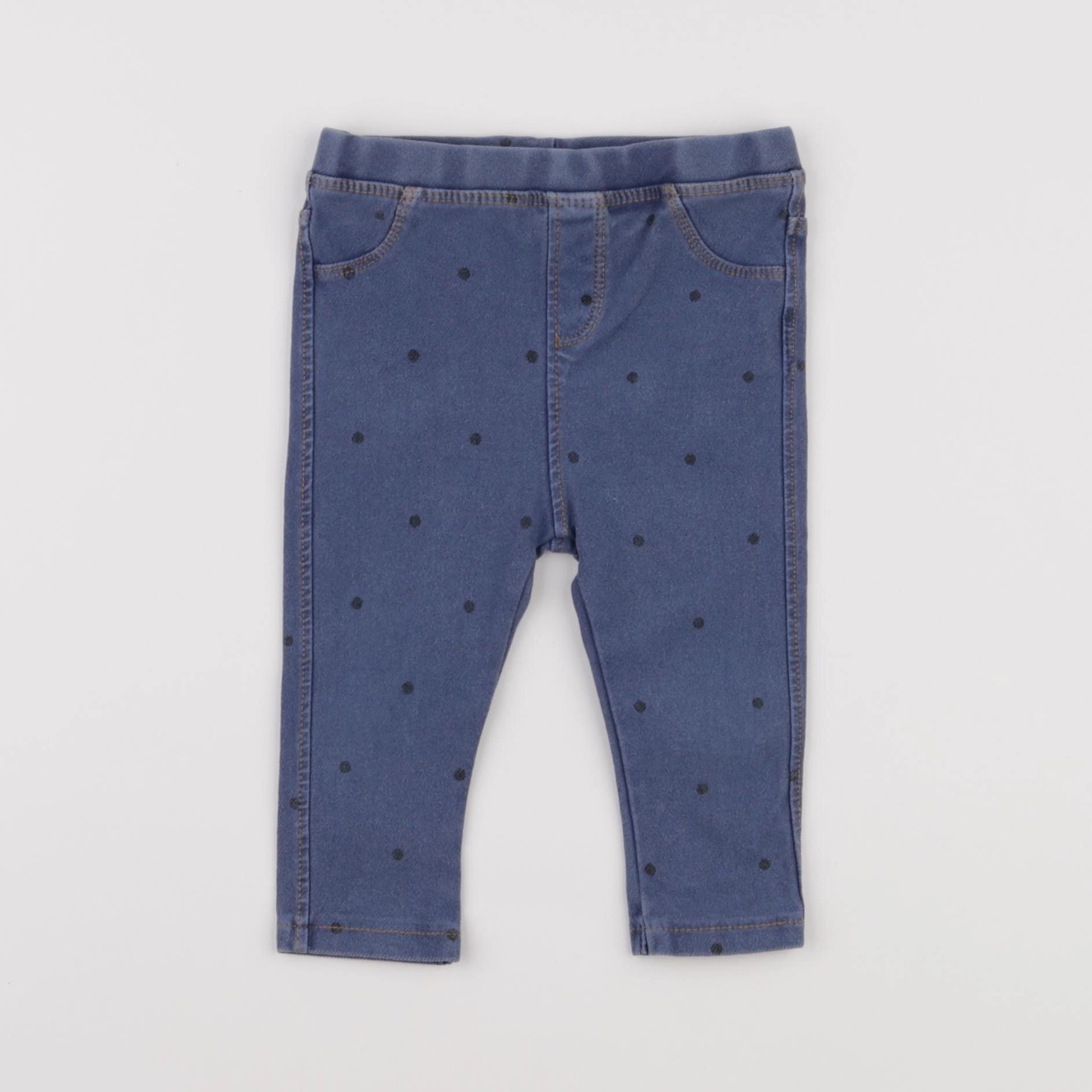Zara - jegging bleu - 6/9 mois