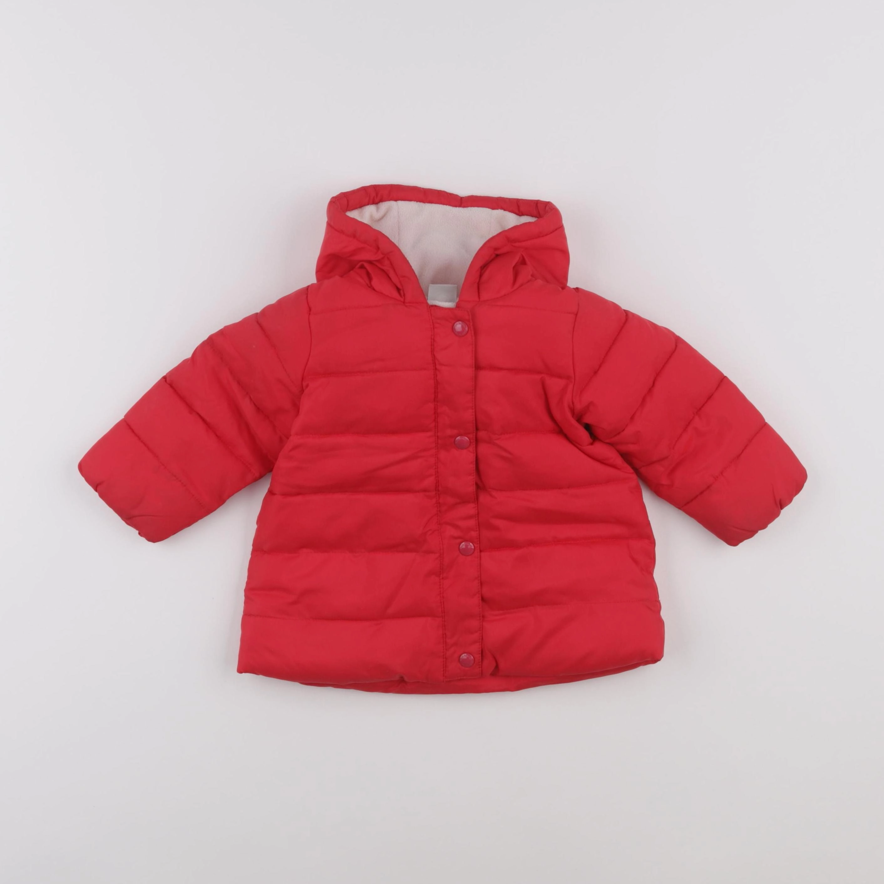 Petit Bateau - doudoune rouge - 12 mois