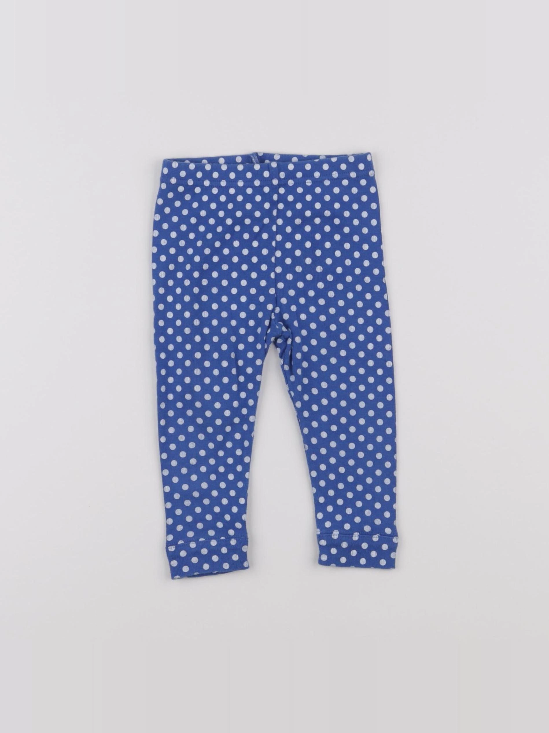 Petit Bateau - legging bleu - 12 mois