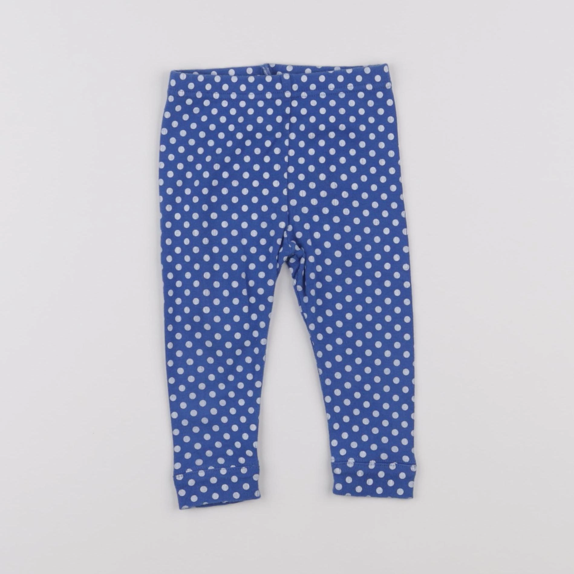 Petit Bateau - legging bleu - 12 mois