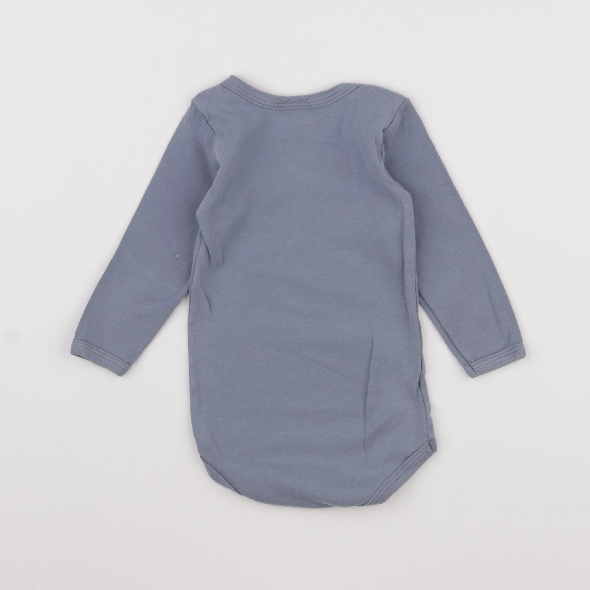 Petit Bateau - body bleu - 12 mois