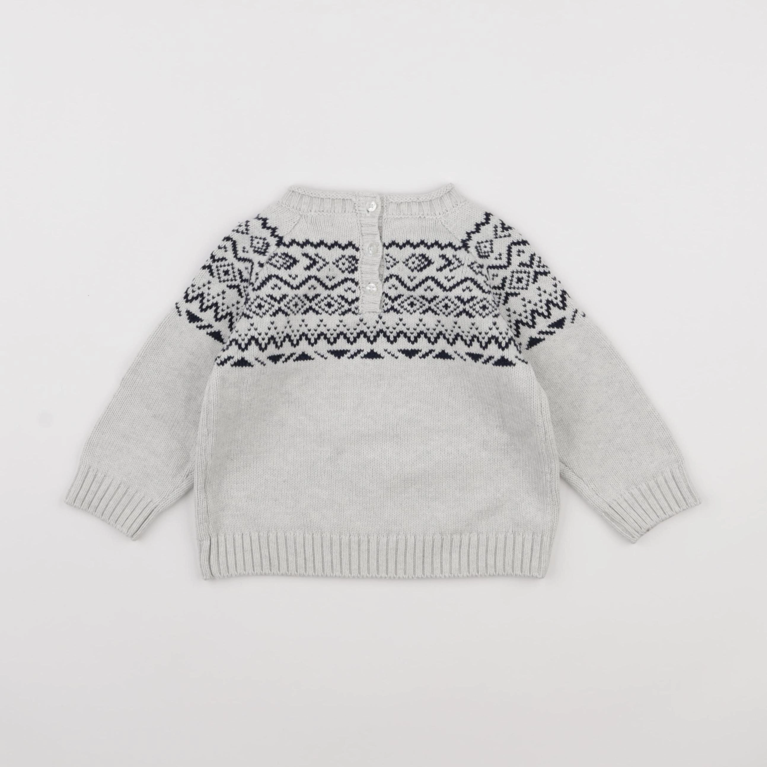 Vertbaudet - pull gris - 2 ans