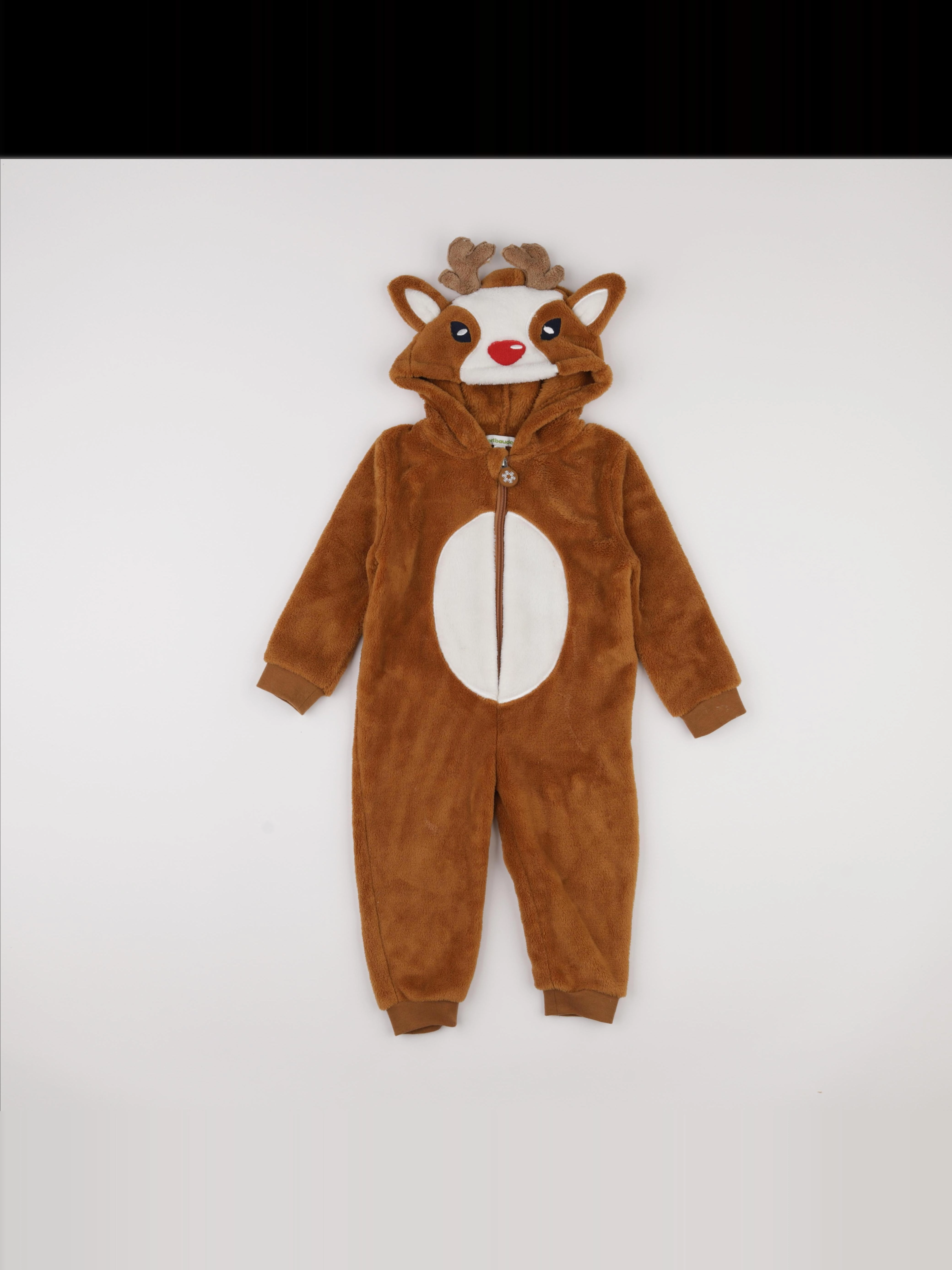 Vertbaudet - sur-pyjama marron - 2 ans