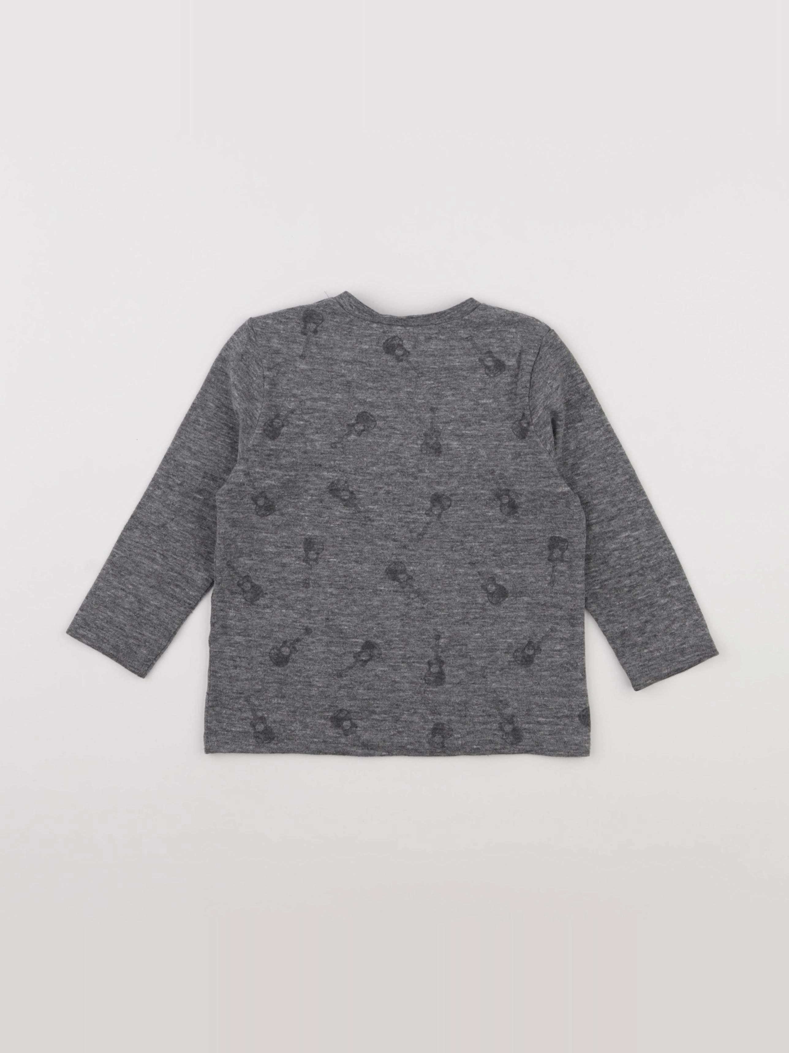 IKKS - tee-shirt gris - 2 ans