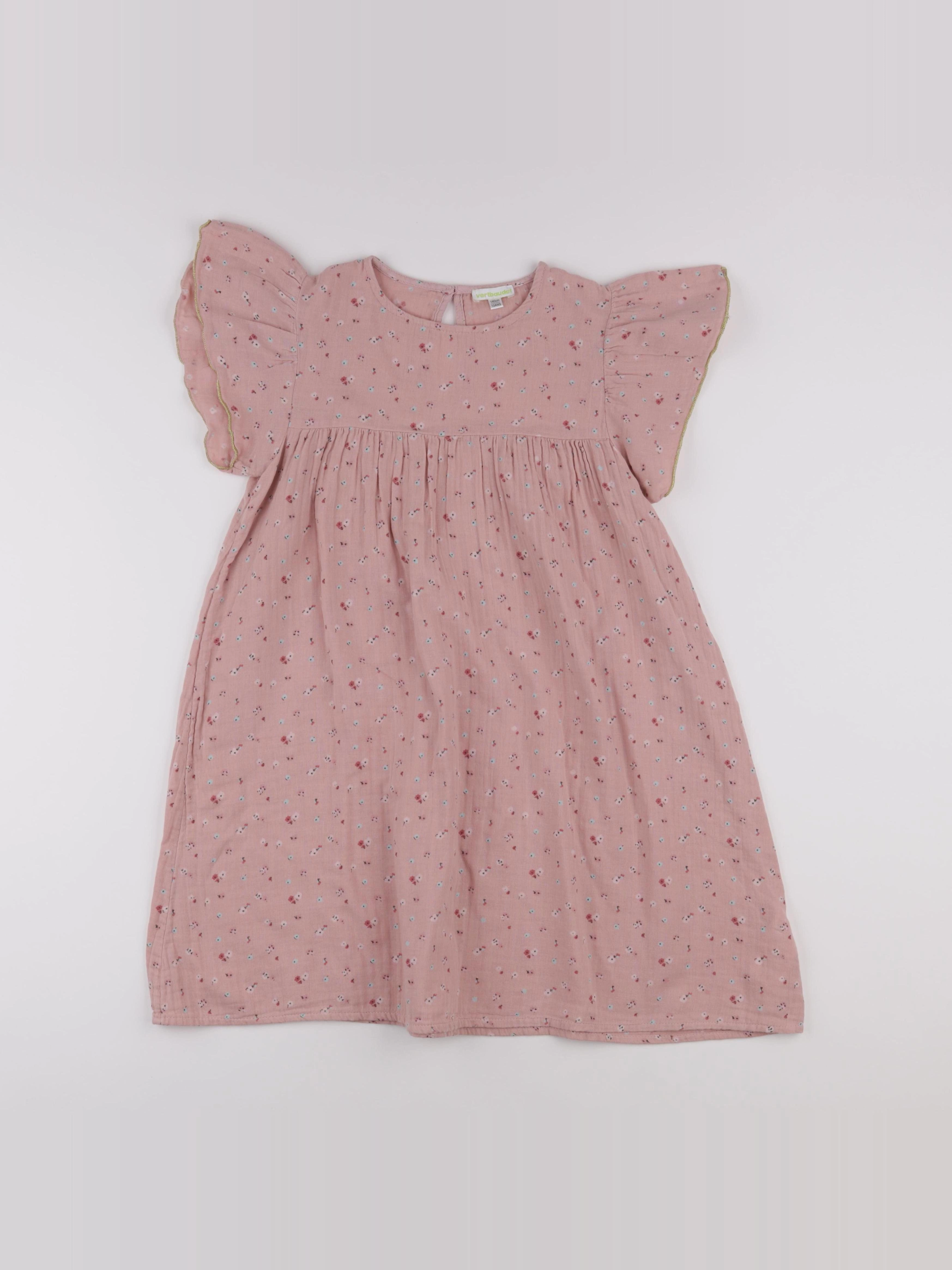 Vertbaudet - robe rose - 10 ans