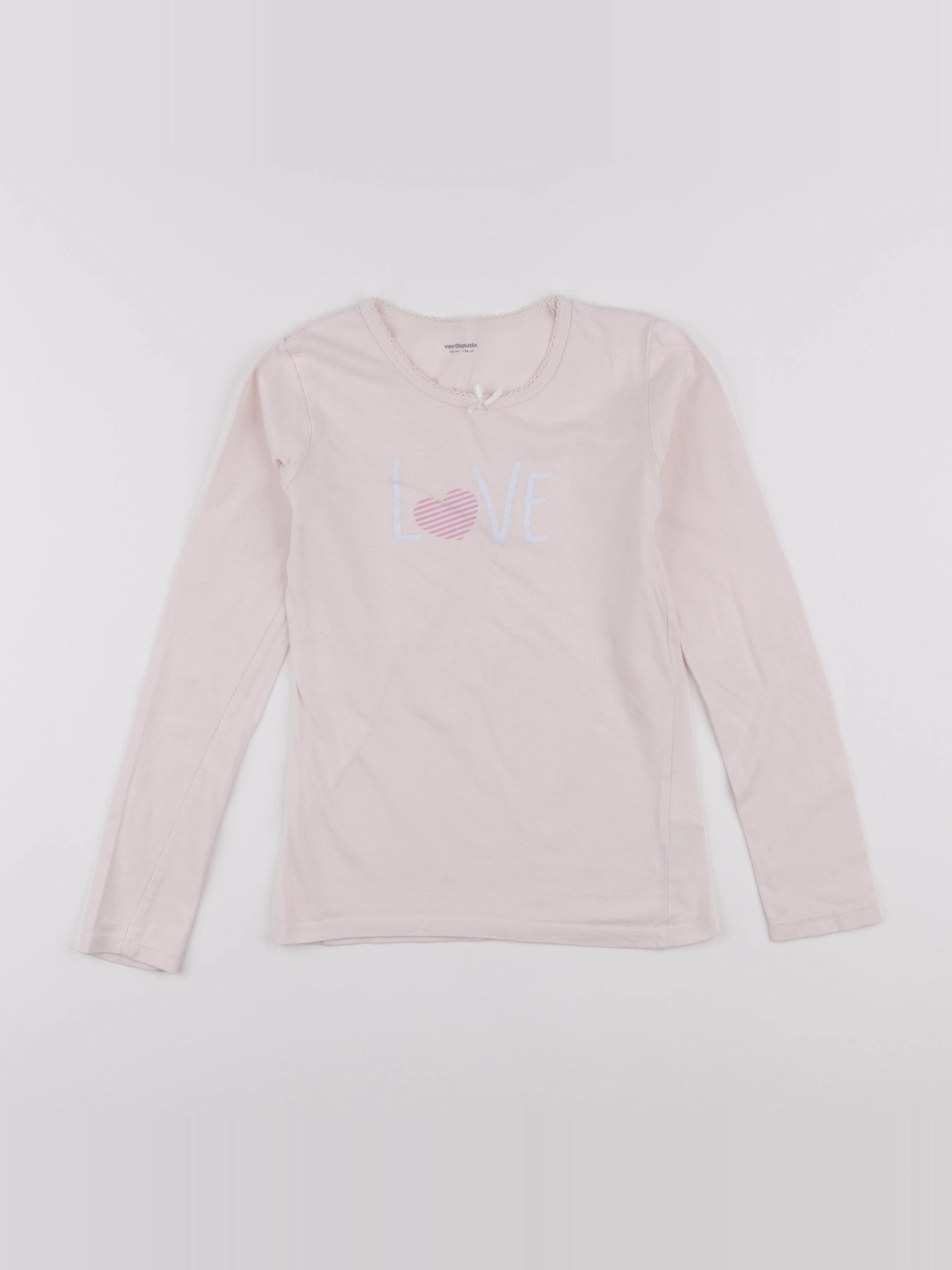 Vertbaudet - maillot de corps rose - 10 ans