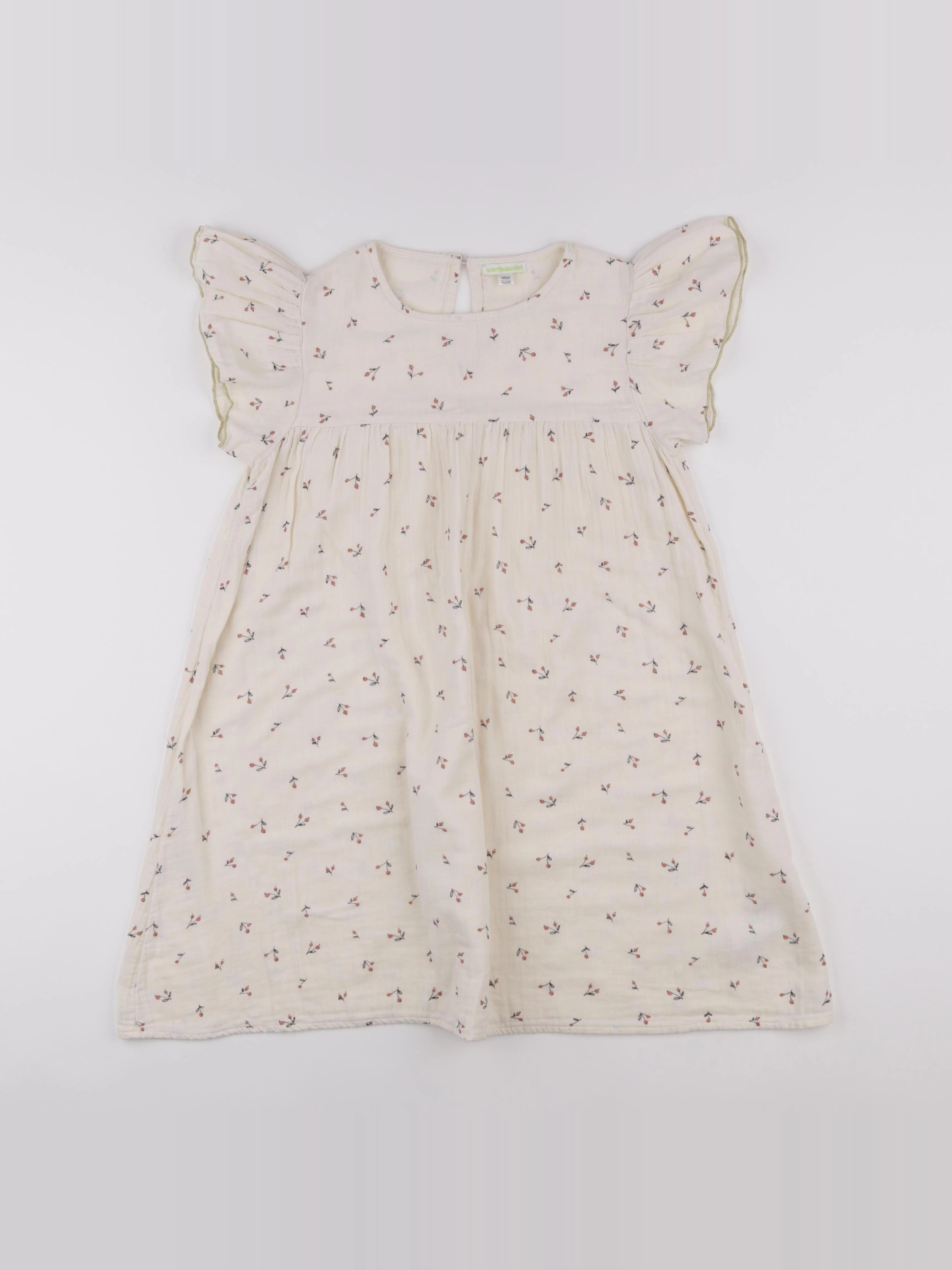Vertbaudet - robe beige - 10 ans