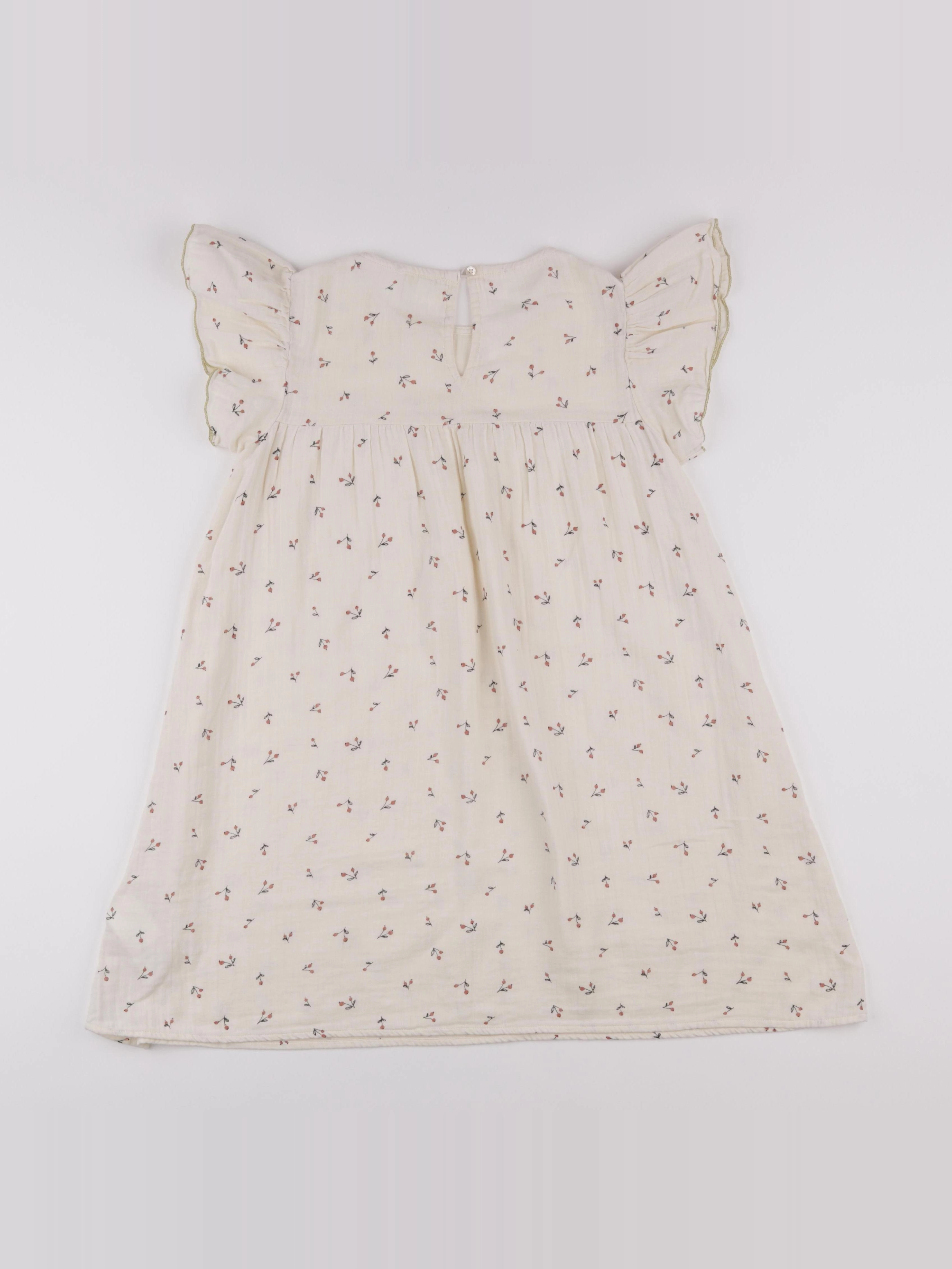 Vertbaudet - robe beige - 10 ans