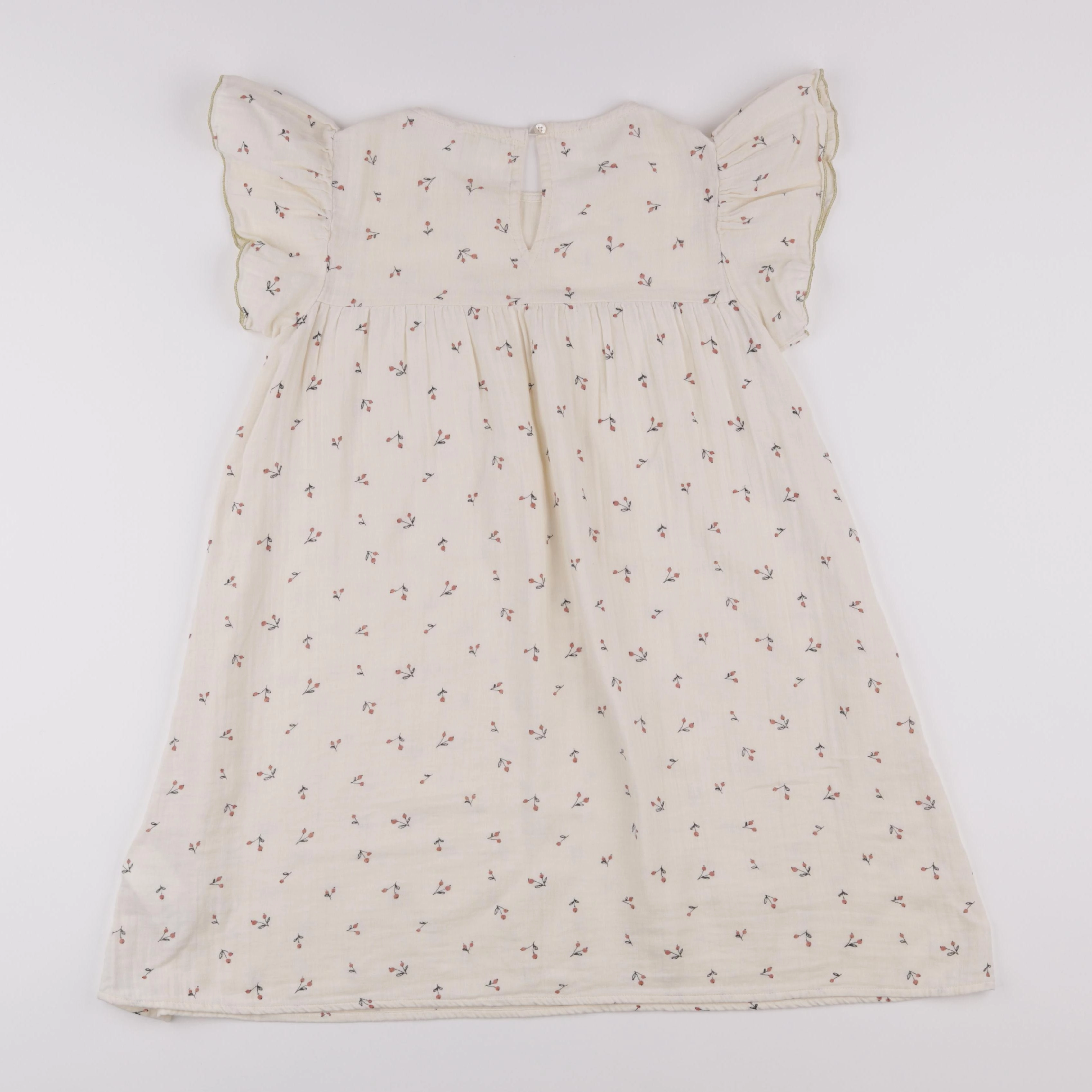Vertbaudet - robe beige - 10 ans