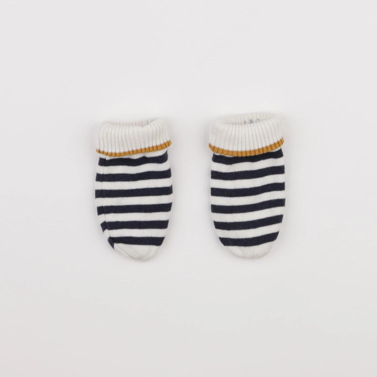 Vertbaudet - moufles blanc, bleu - 24/36 mois