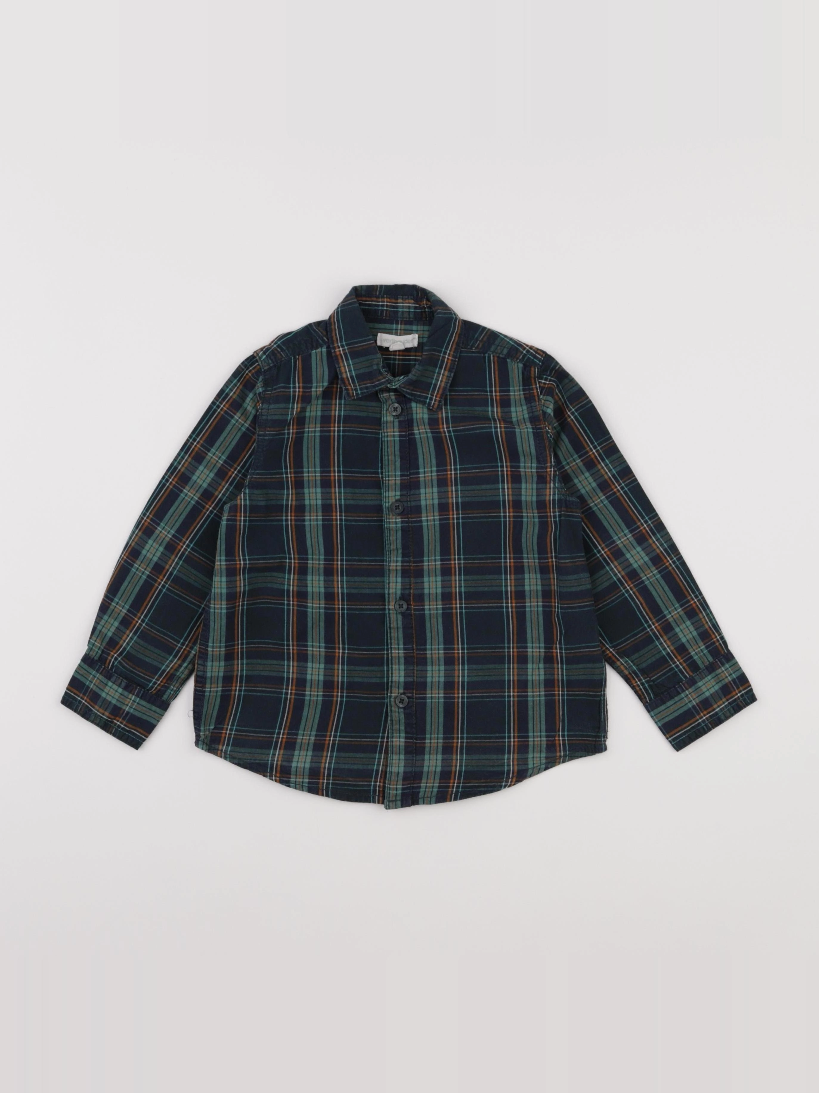 Vertbaudet - chemise multicolore - 4 ans