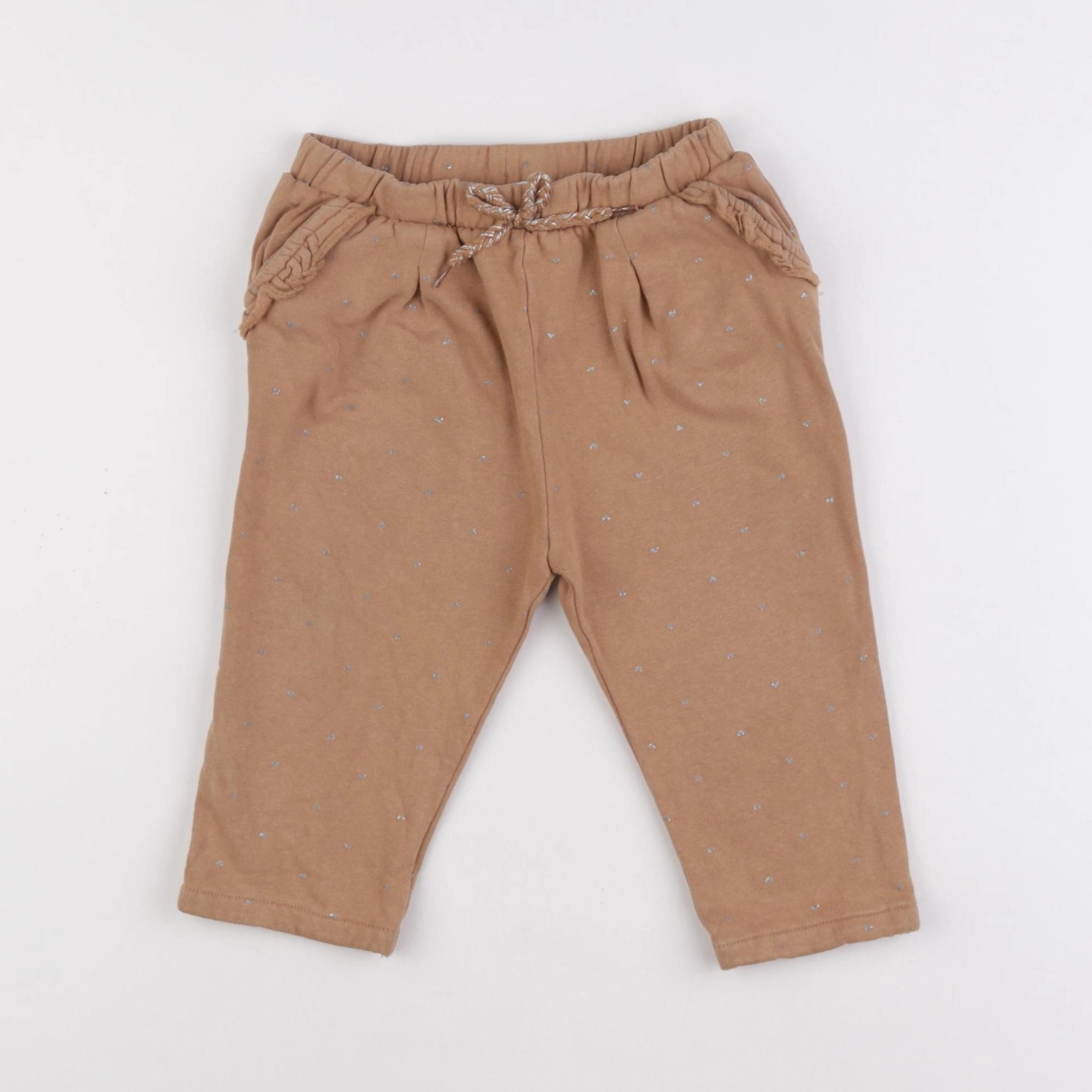 Vertbaudet - jogging marron, or - 18 mois