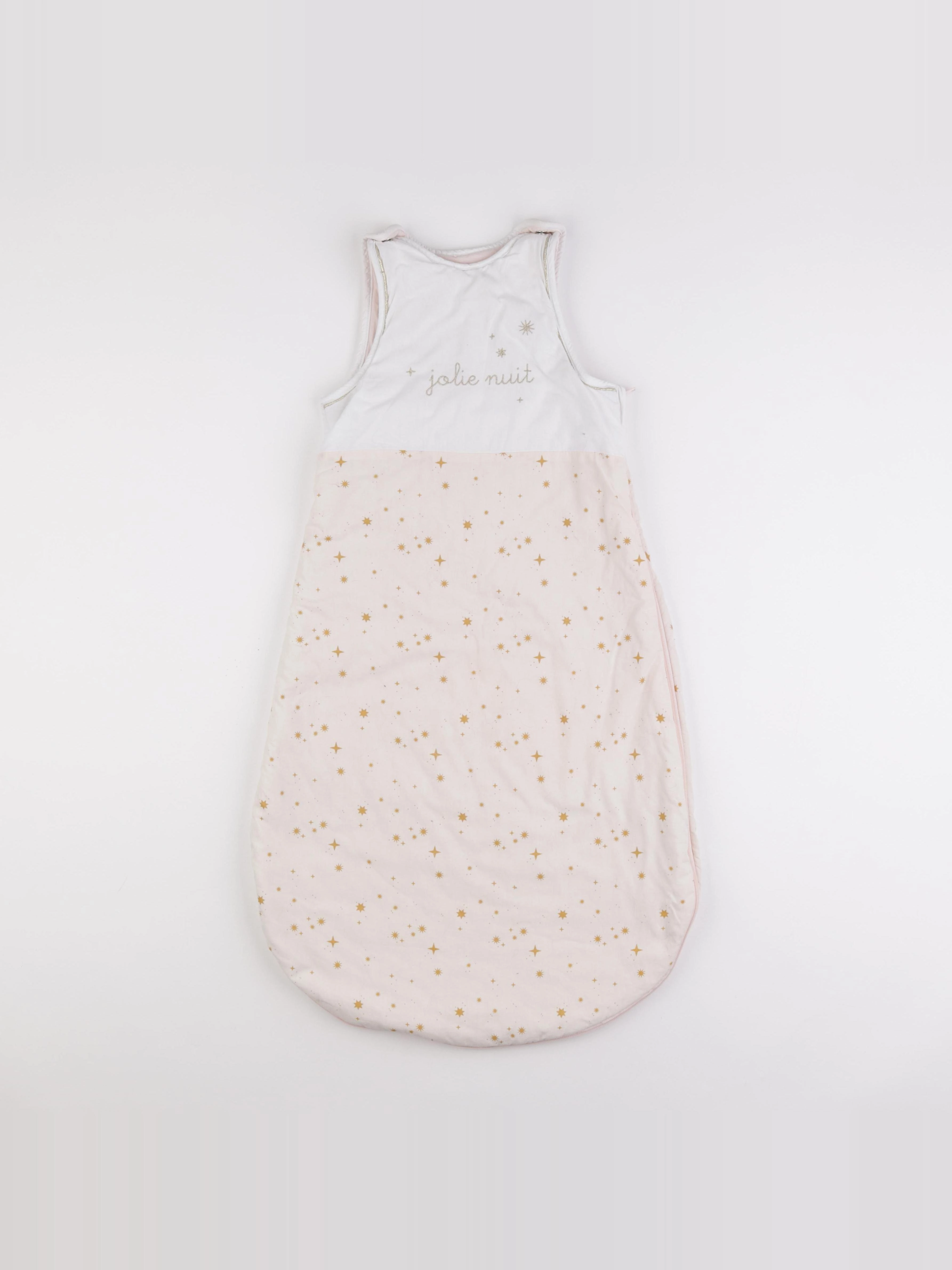 Vertbaudet - gigoteuse TOG 3 blanc, rose - 6/18 mois