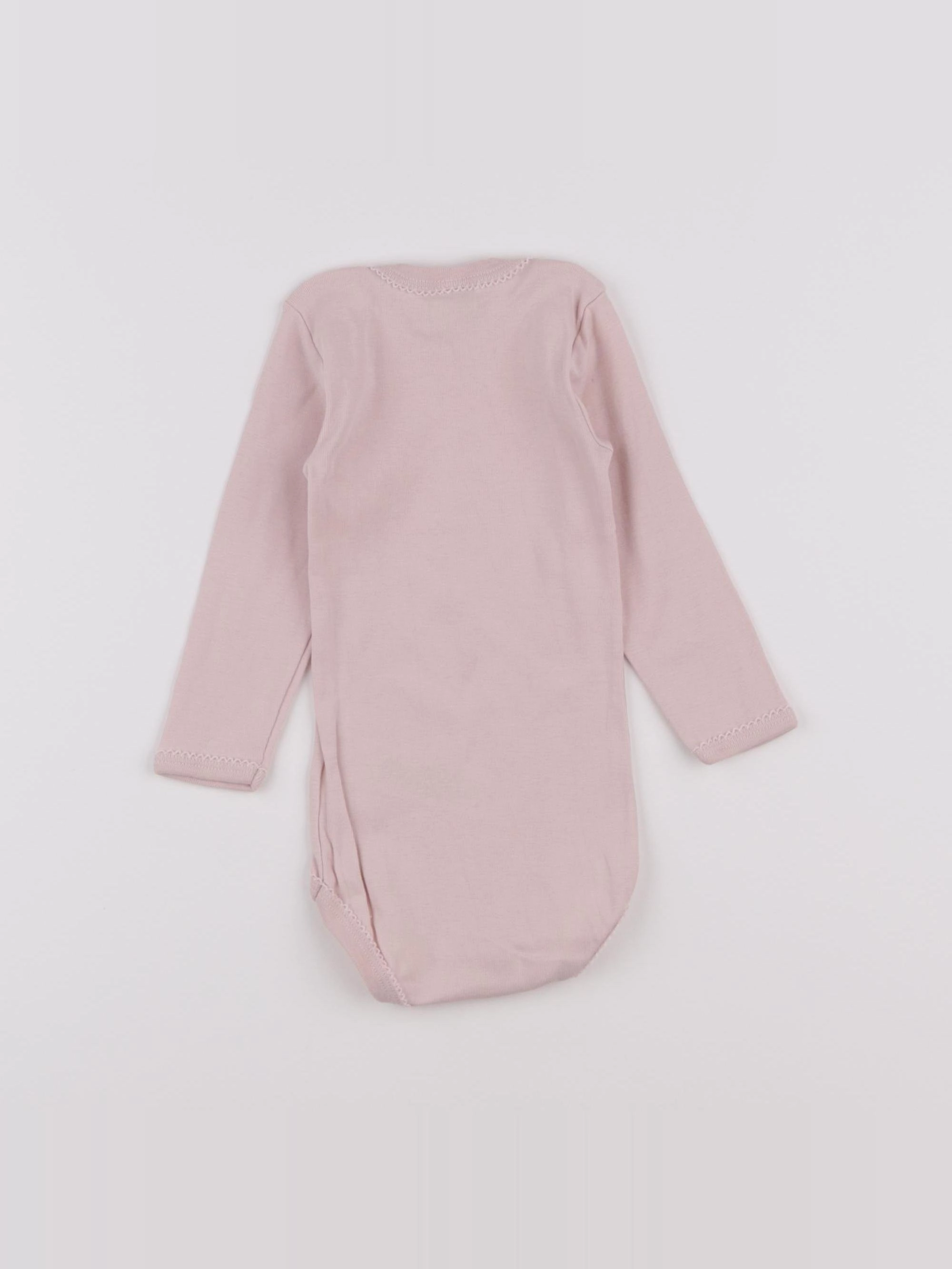 Petit Bateau - body rose - 12 mois