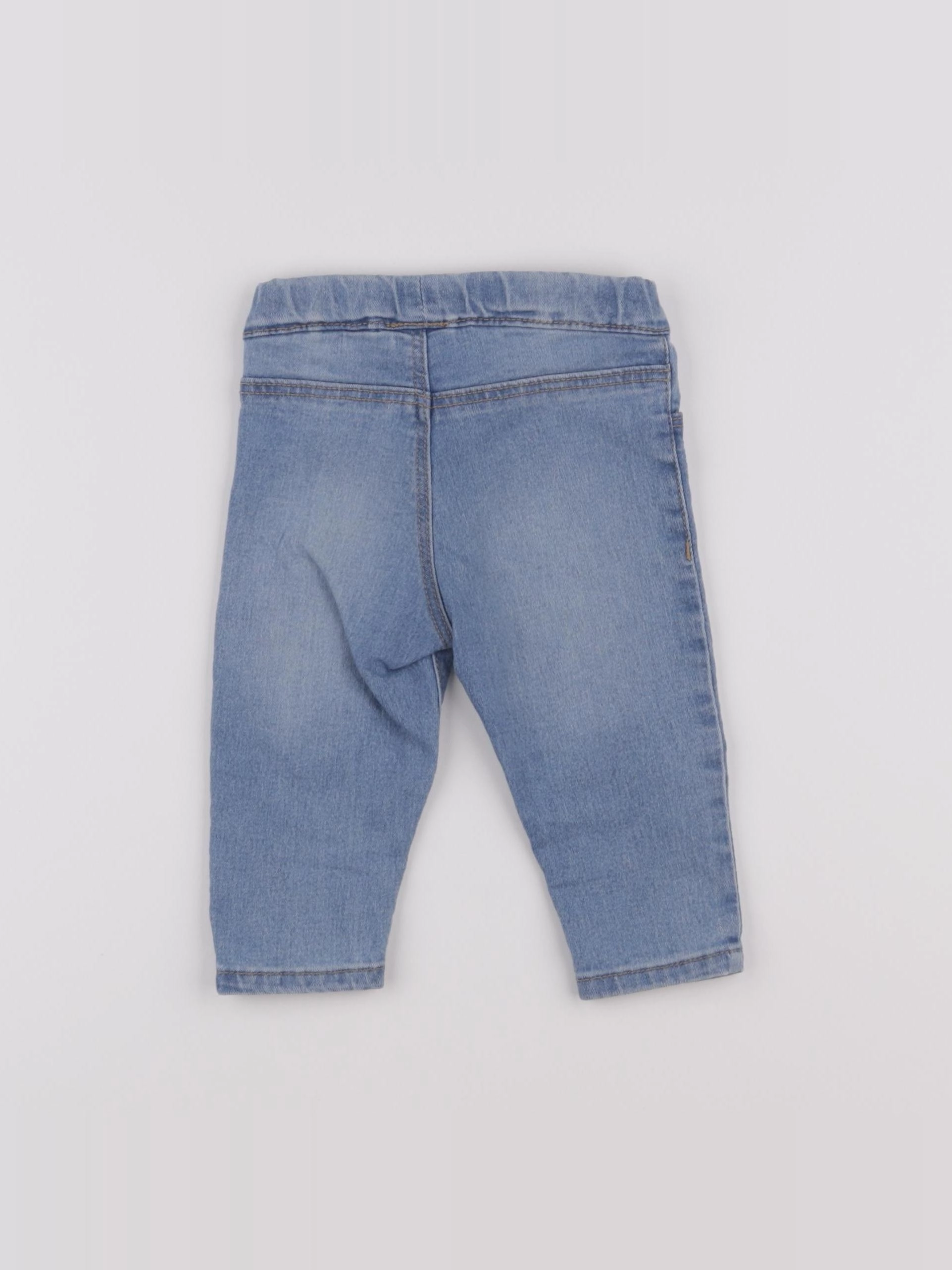 H&M - jegging bleu - 6/9 mois